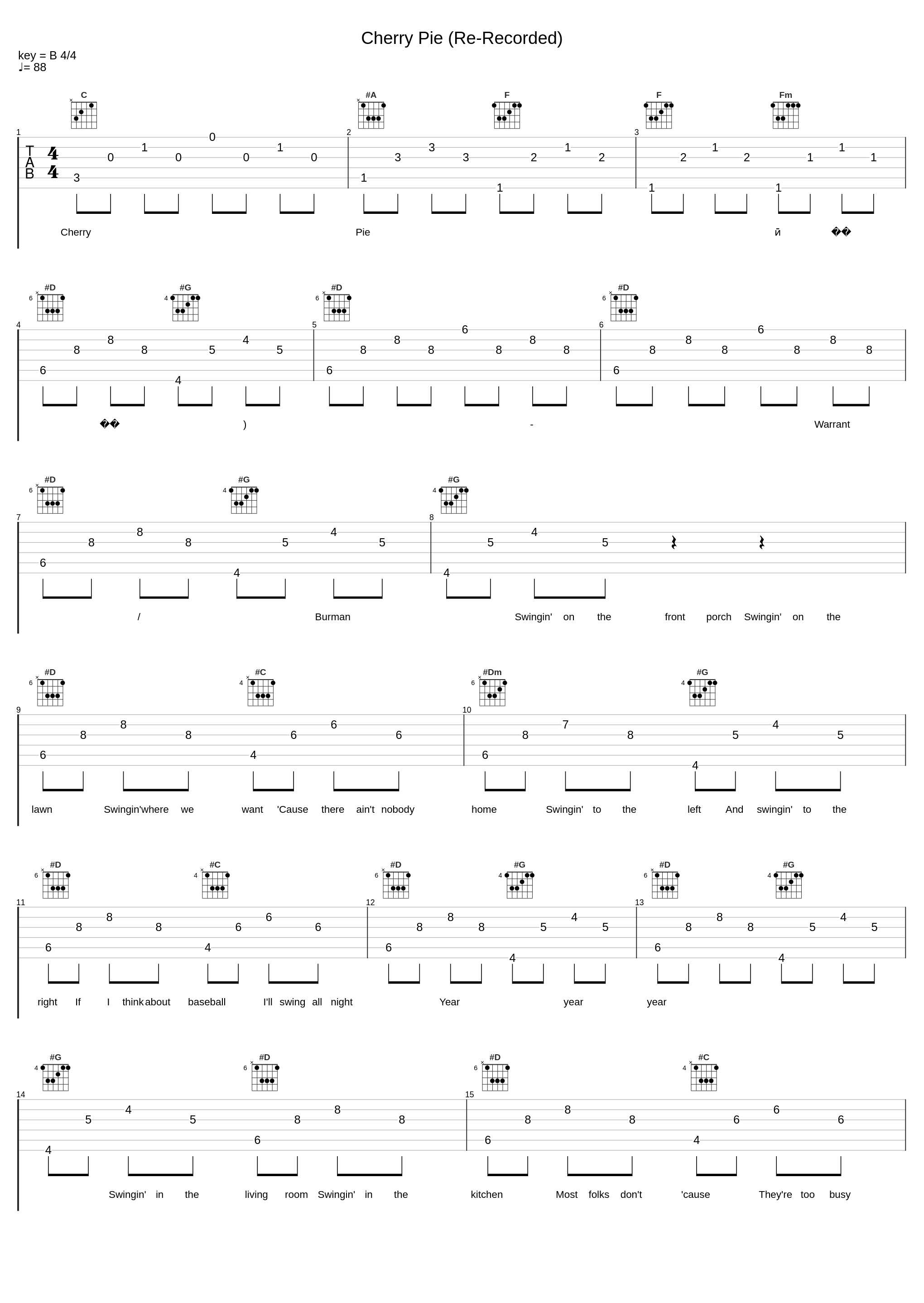 Cherry Pie (Re-Recorded)_Warrant_1