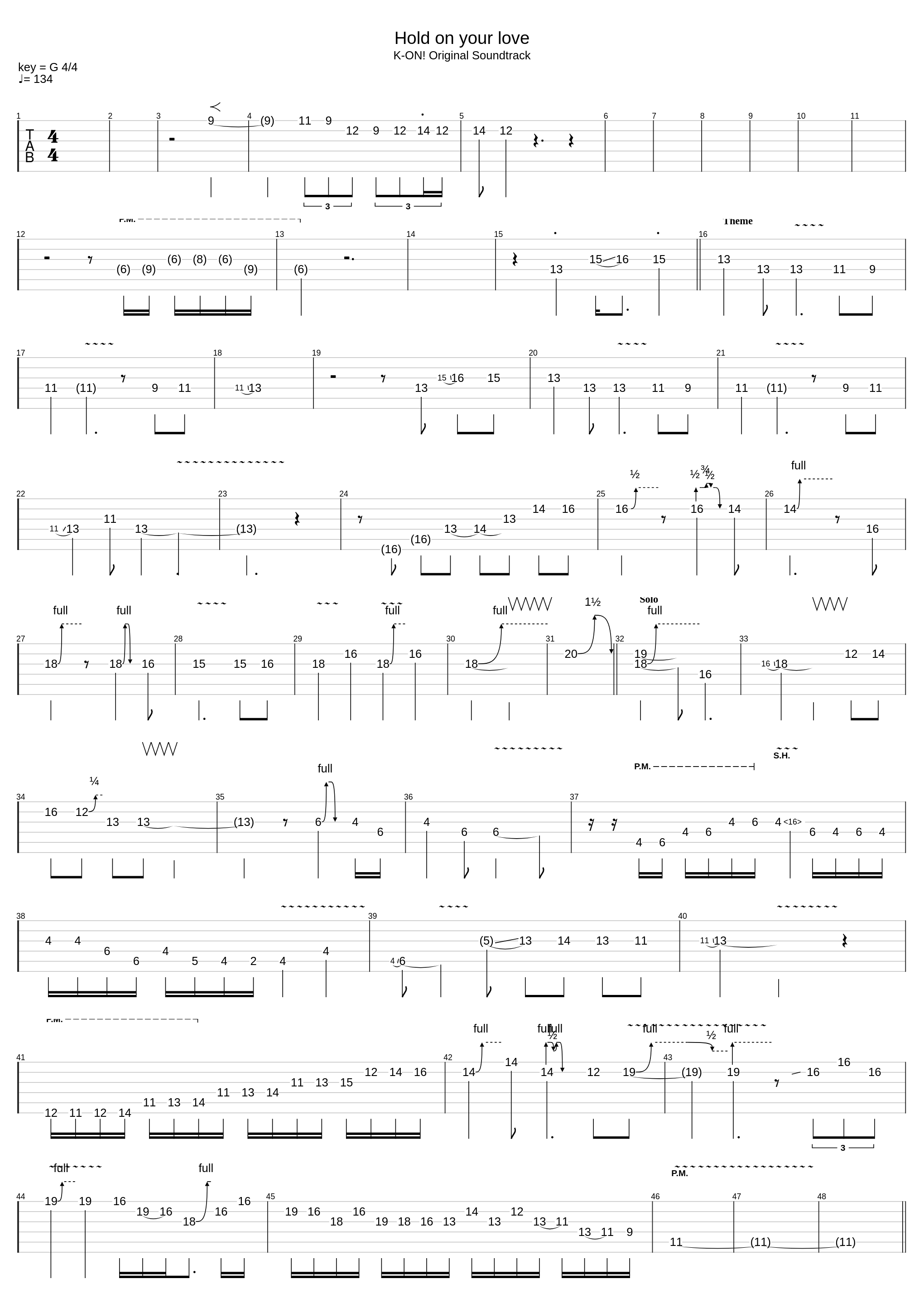 Hold On Your Love_K-On_1