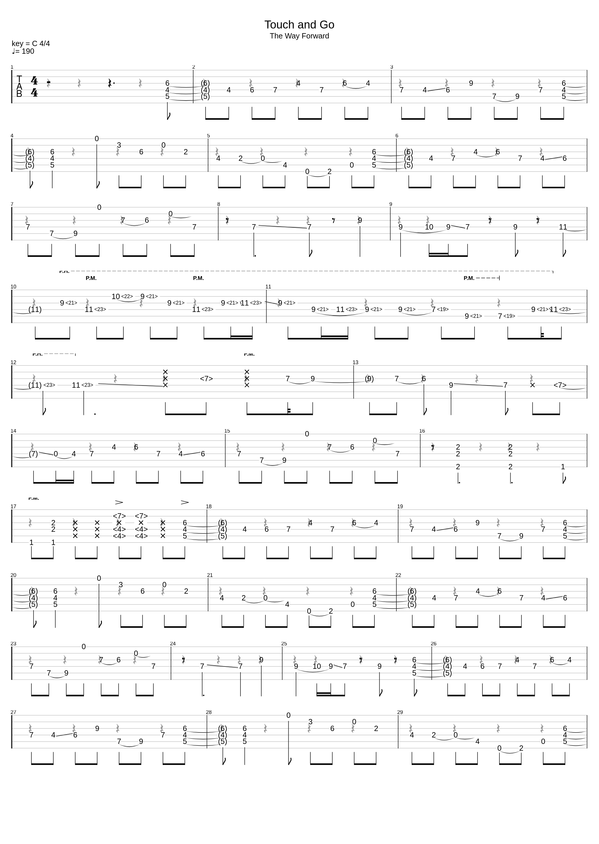 Touch And Go - GUITAR_Intervals_1