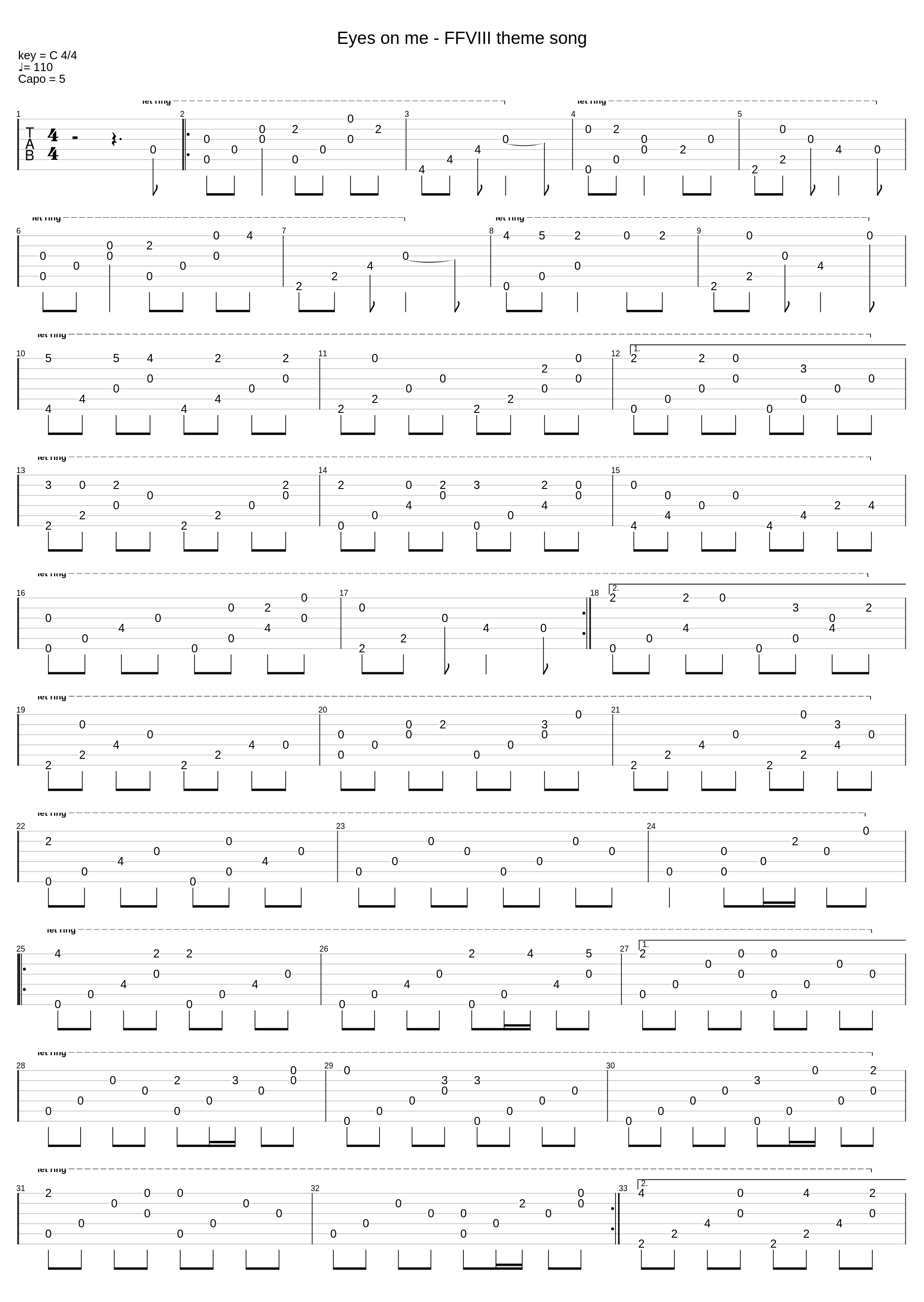 Eyes on me - FFVIII theme song_Yuyami_1