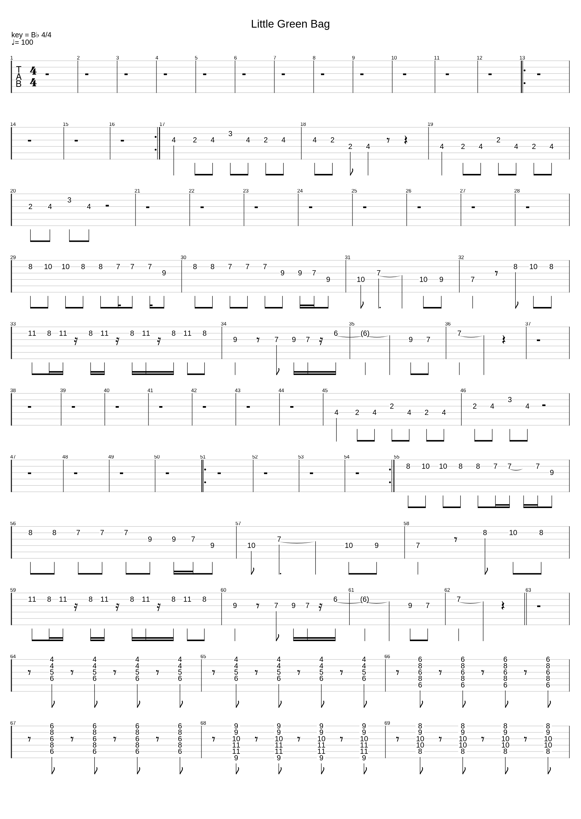 Little Green Bag_George Baker_1