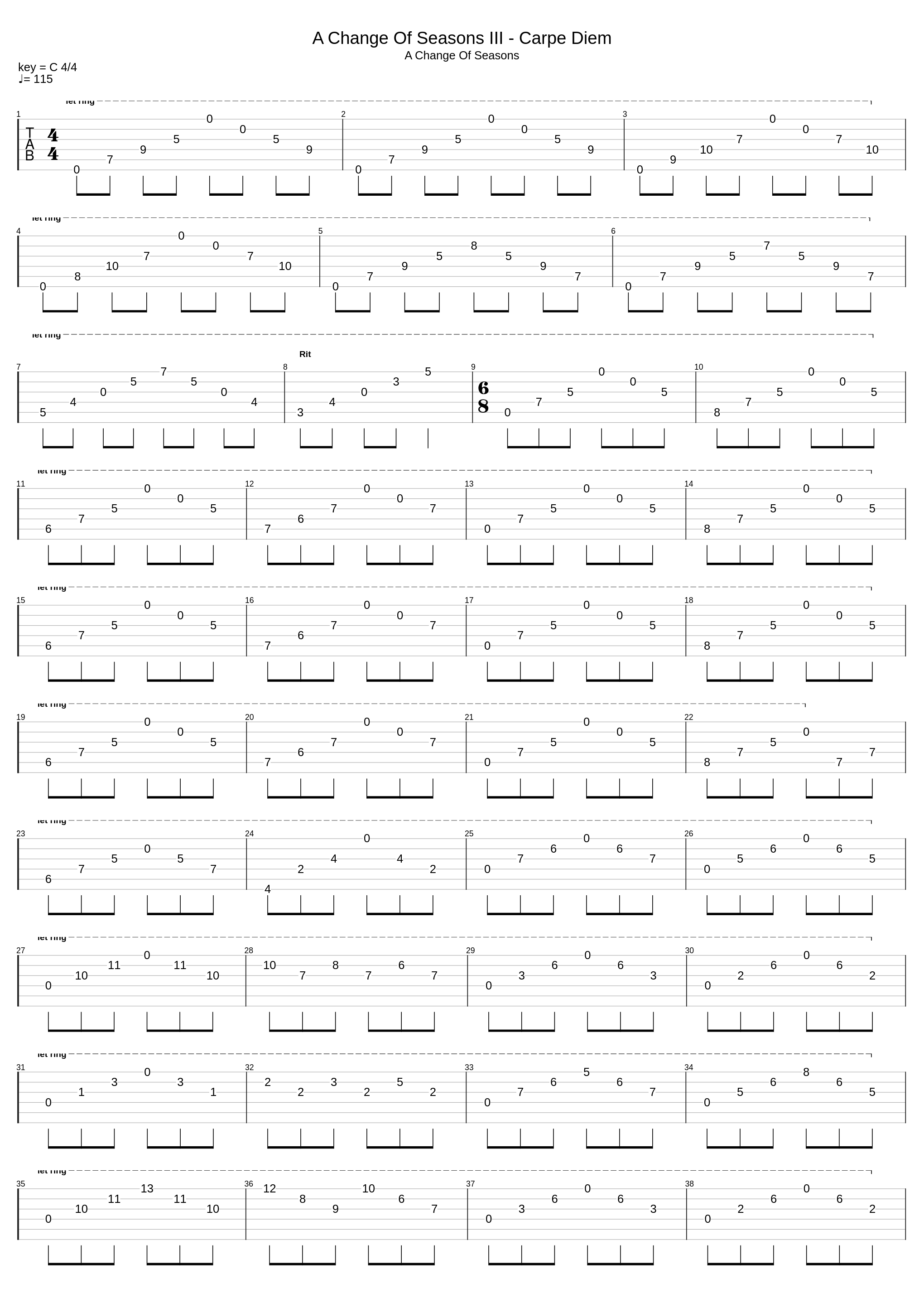 A Change Of Seasons III: Carpe Diem_Dream Theater_1