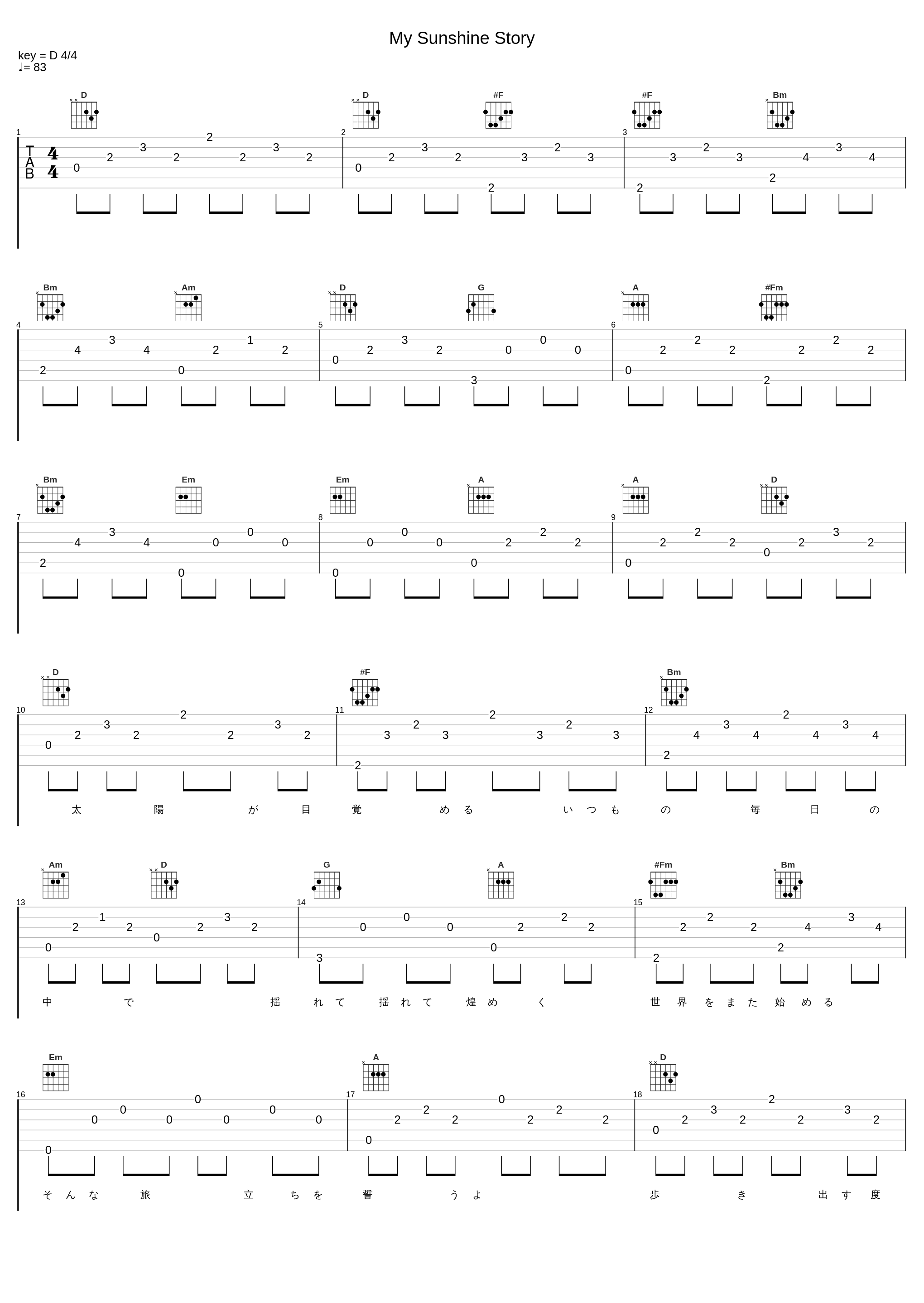 My Sunshine Story_生物股长_1