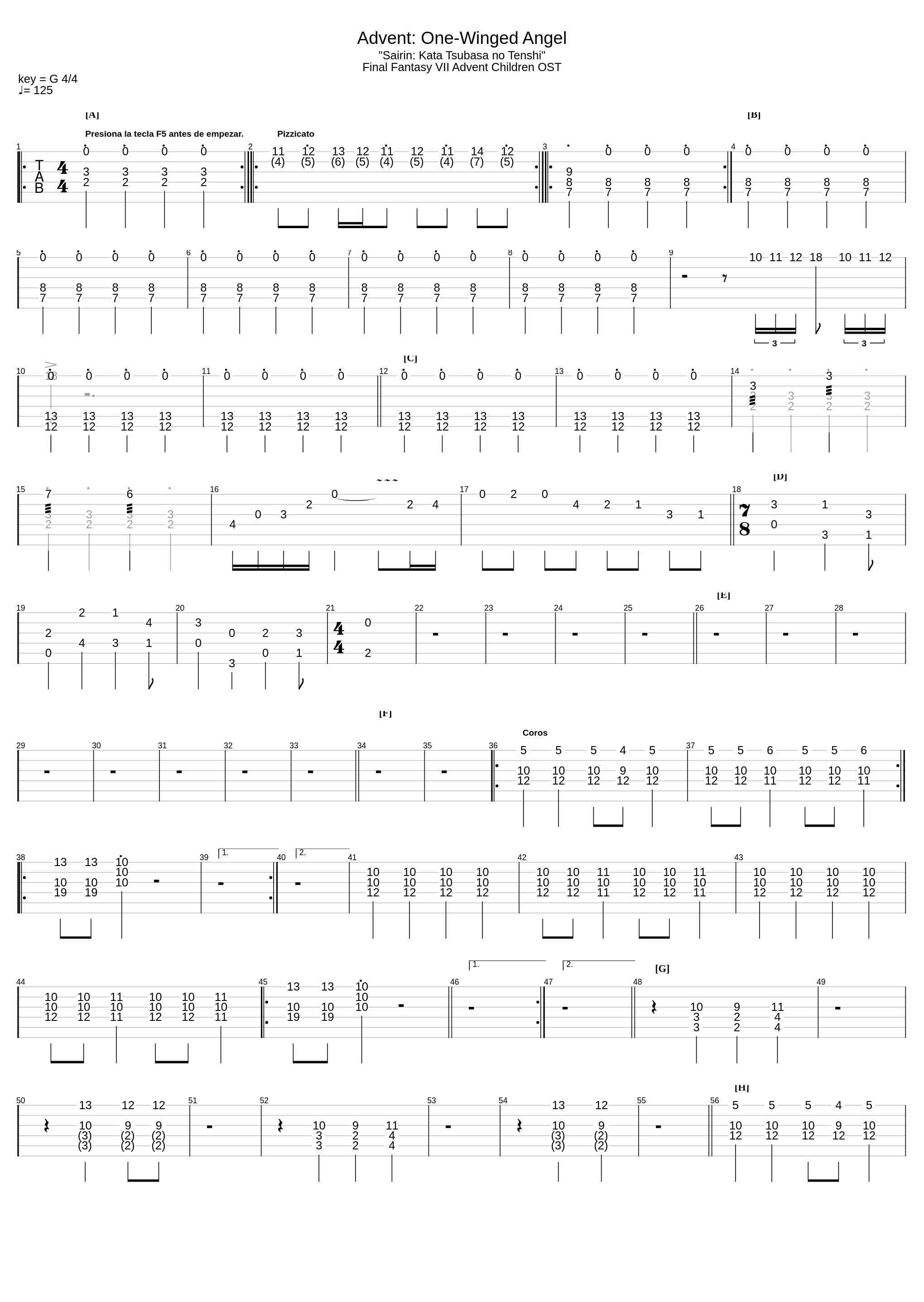 Advent: One Winged Angel_Nobuo Uematsu_1