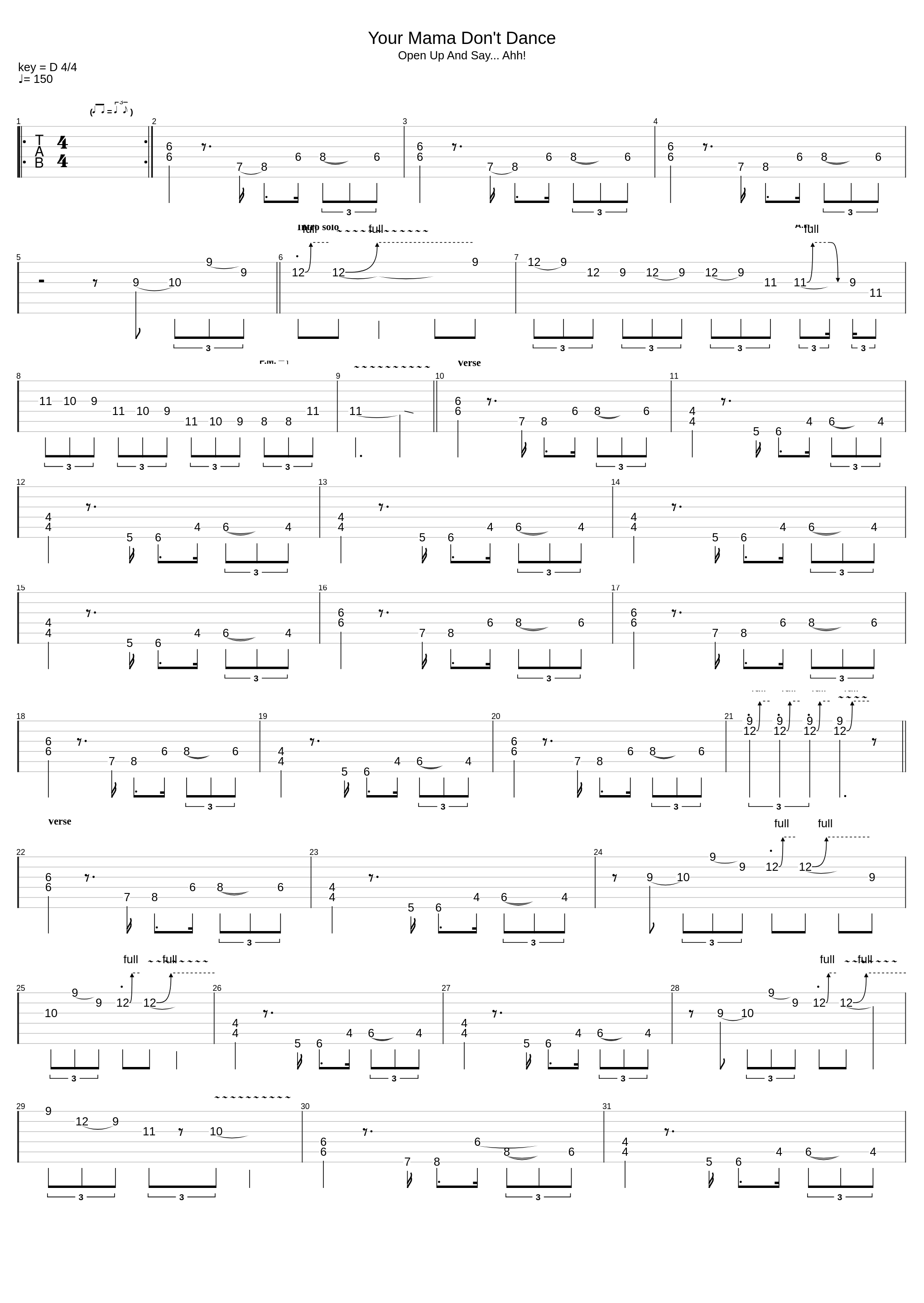 Your Mama Don't Dance_Poison_1