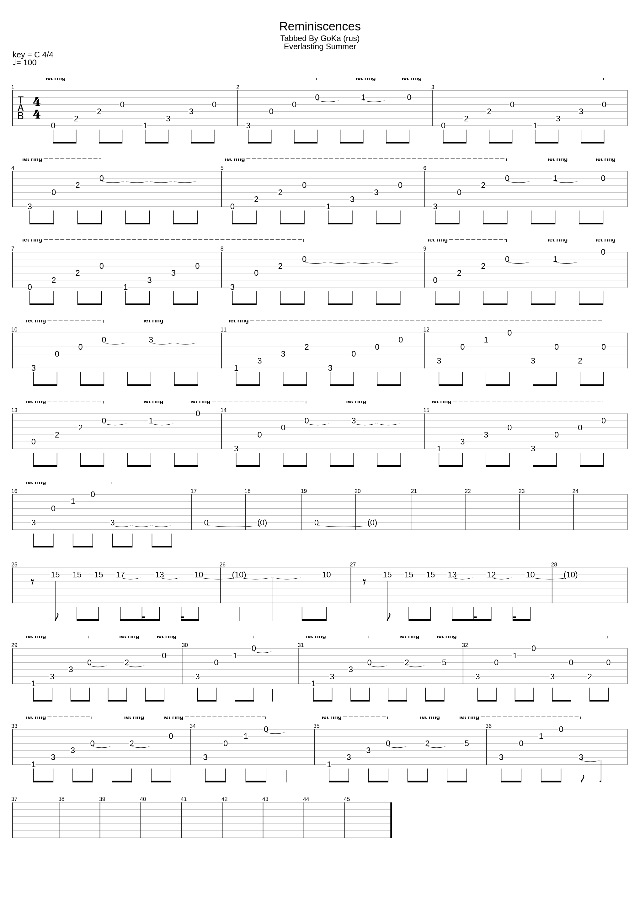 Reminiscences_Everlasting Summer_1