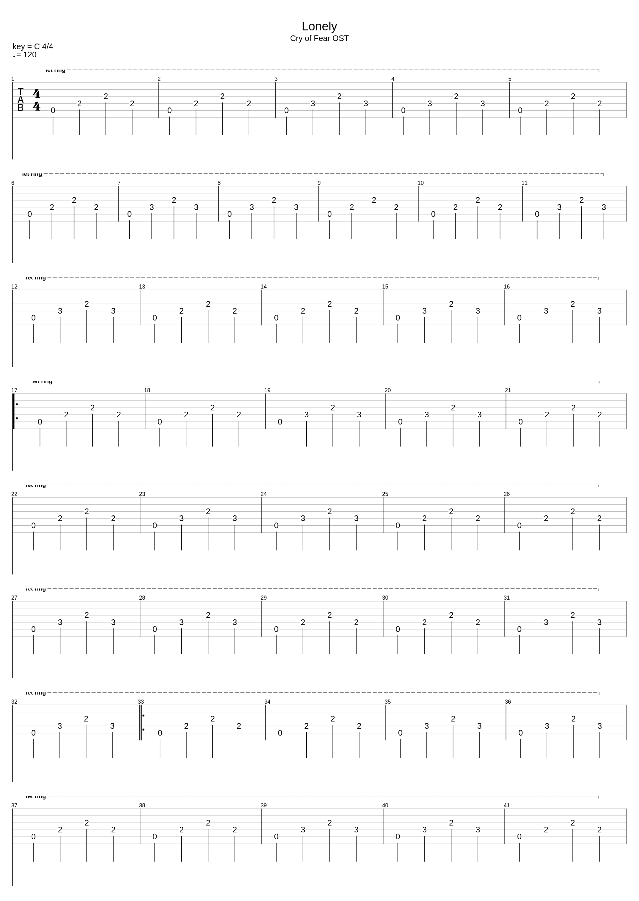 Lonely_Cry Of Fear_1