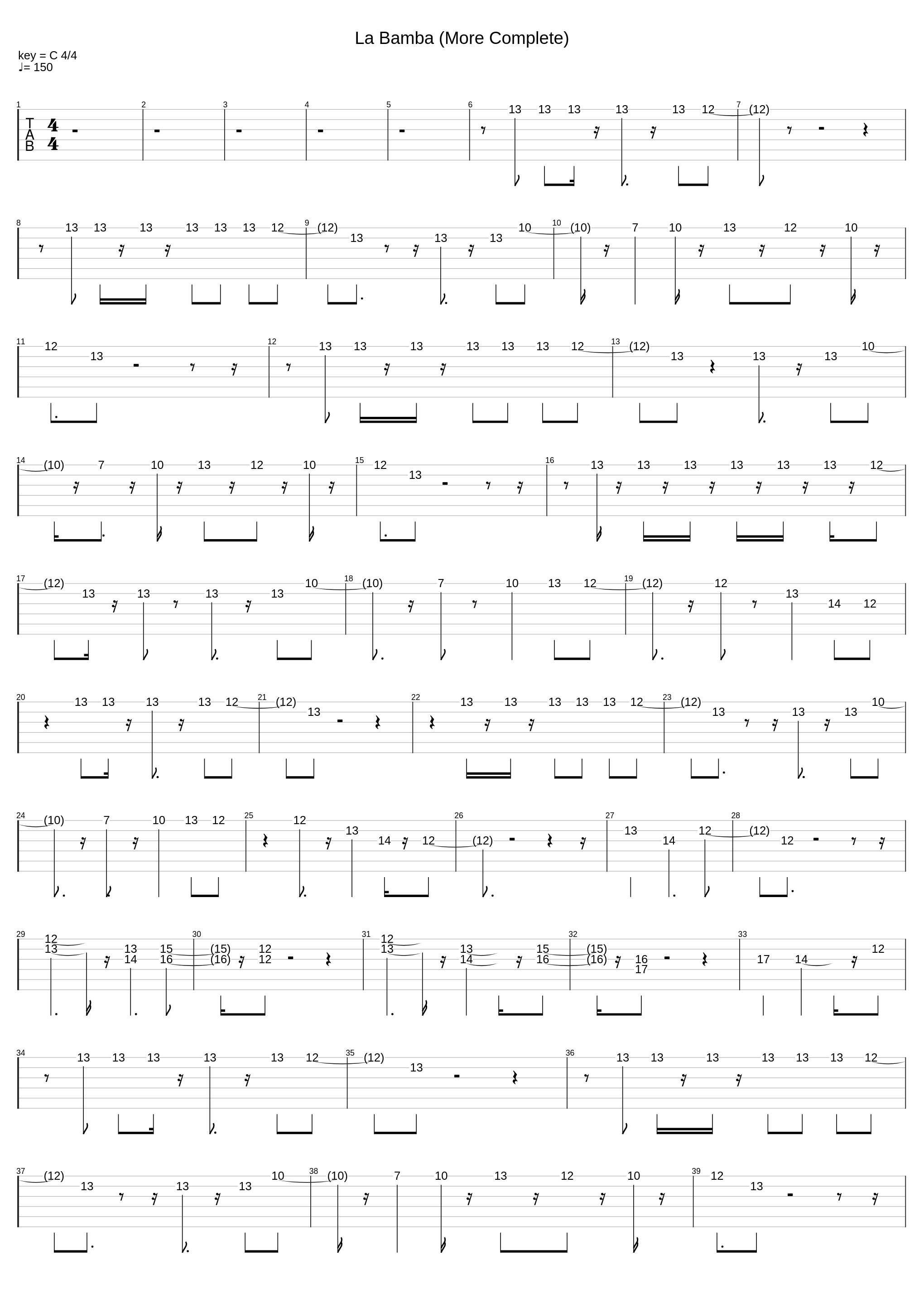 La Bamba (More Complete)_Los Lobos_1