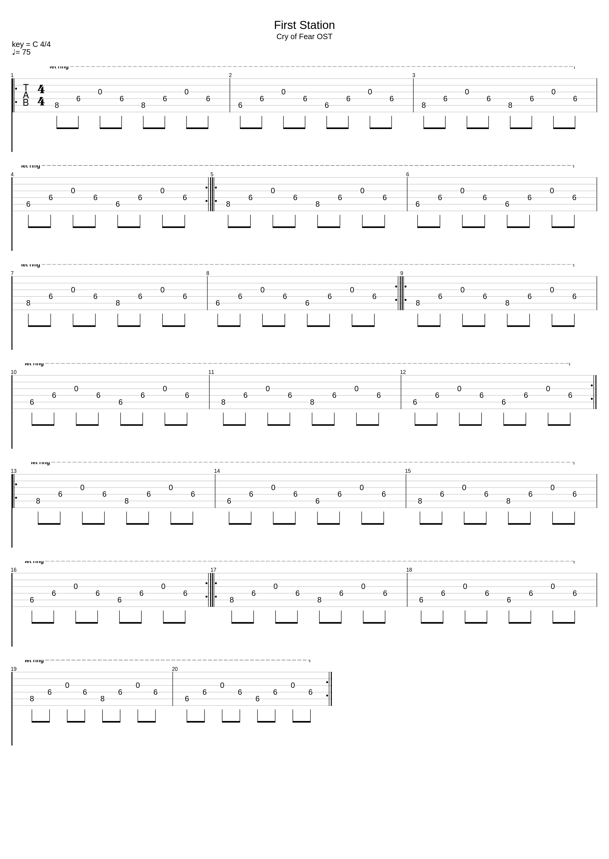 First Station_Cry Of Fear_1