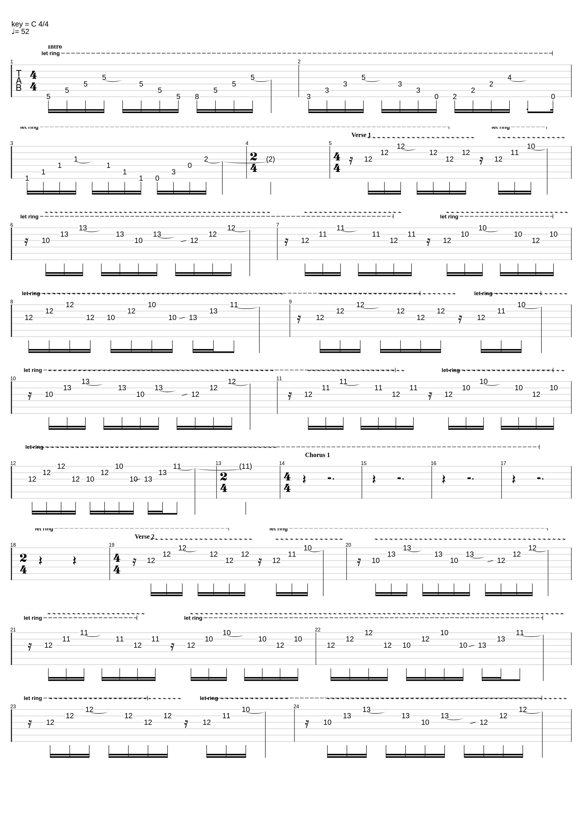 Black Hole Sun (standard drop D)_Soungarden_1