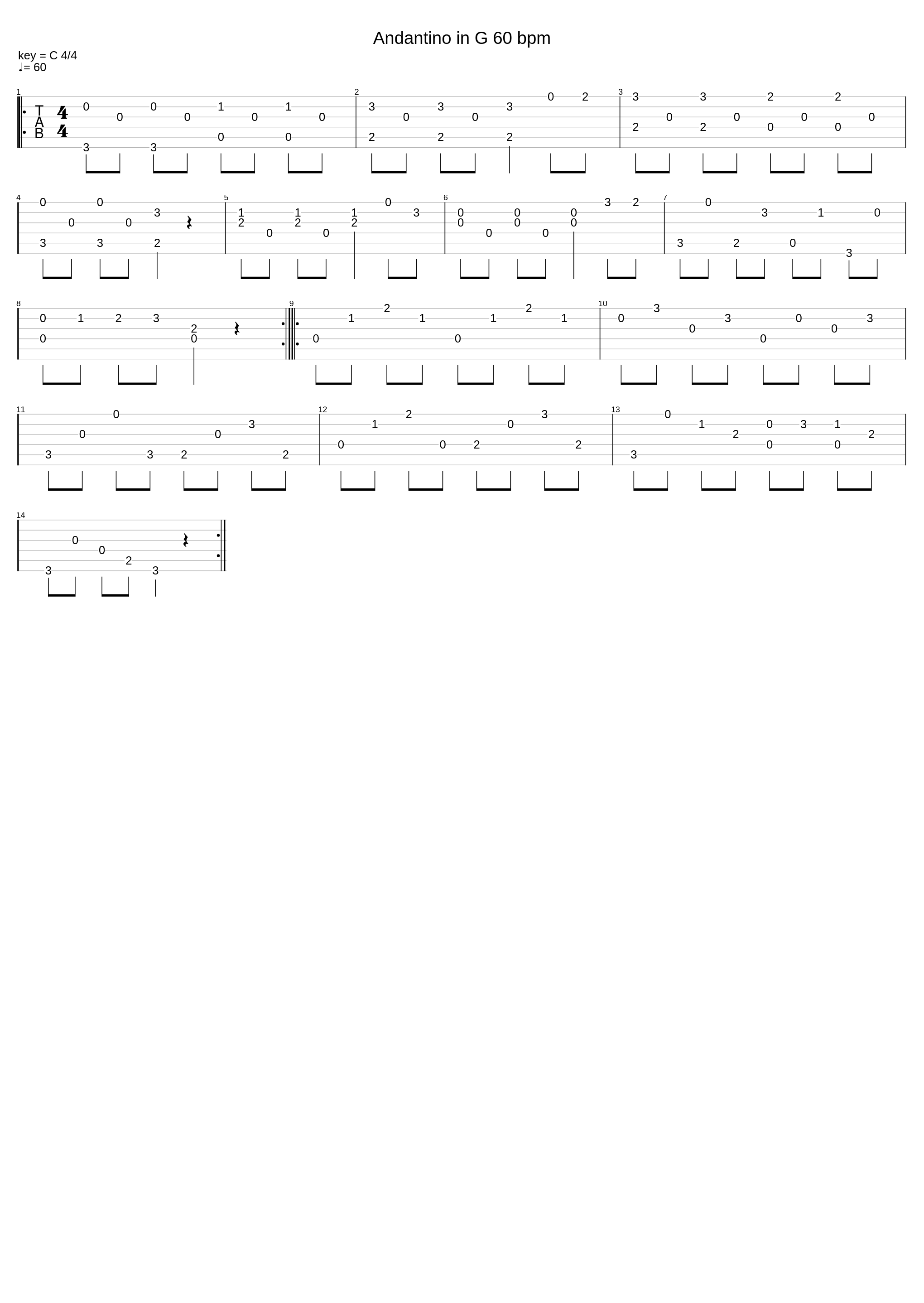 Andantino in G 60 bpm_Carulli_1