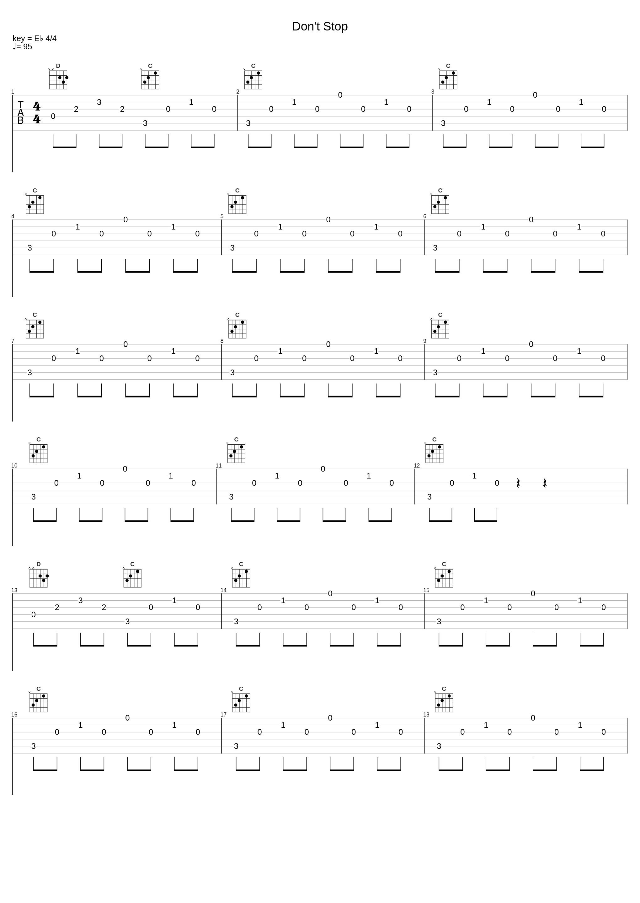 Don't Stop_Tabata Music_1