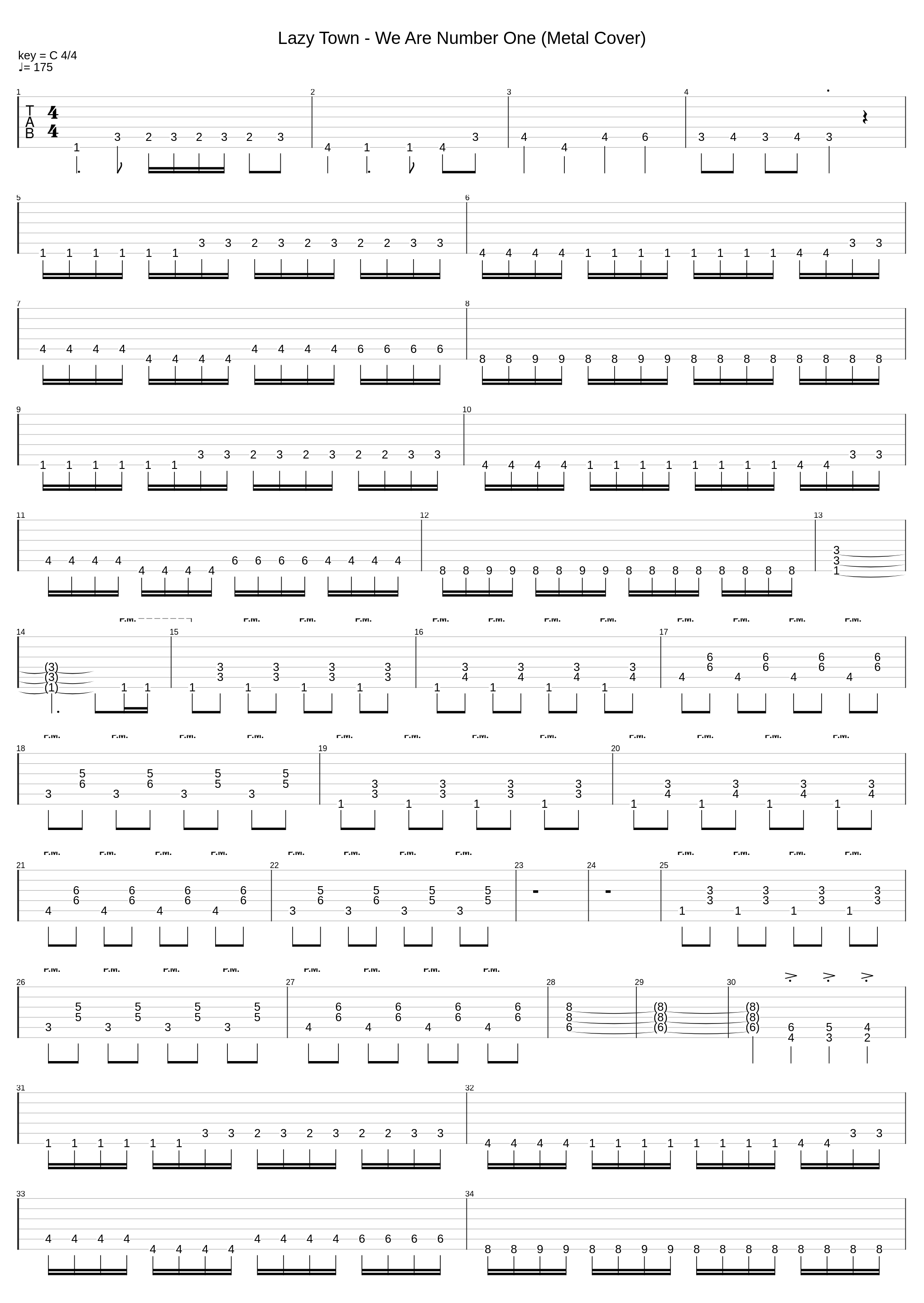 We Are Number One Metal_Lazy Town_1