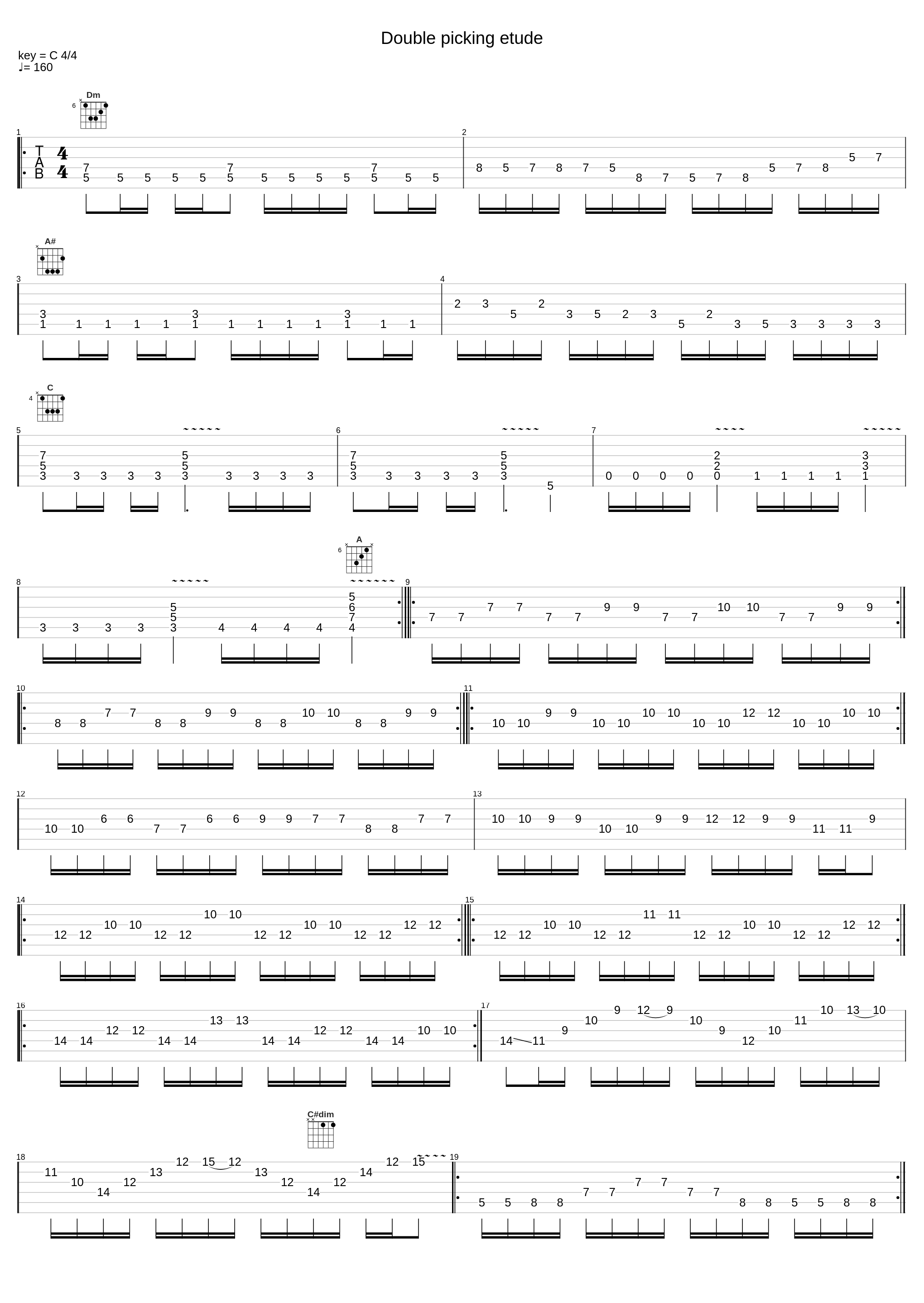 Double Picking Etude_Joe Stump_1