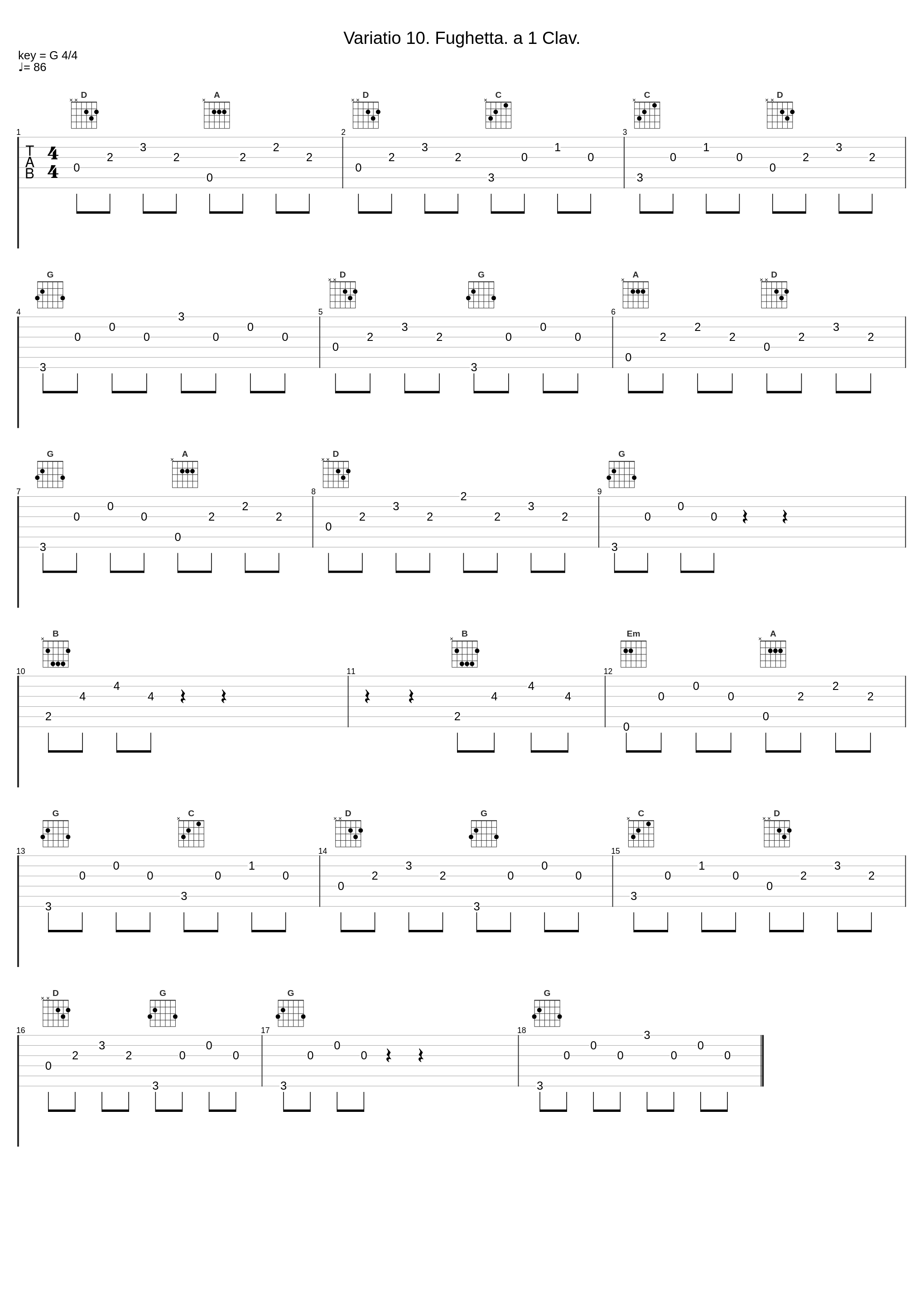 Variatio 10. Fughetta. a 1 Clav._André Parfenov_1