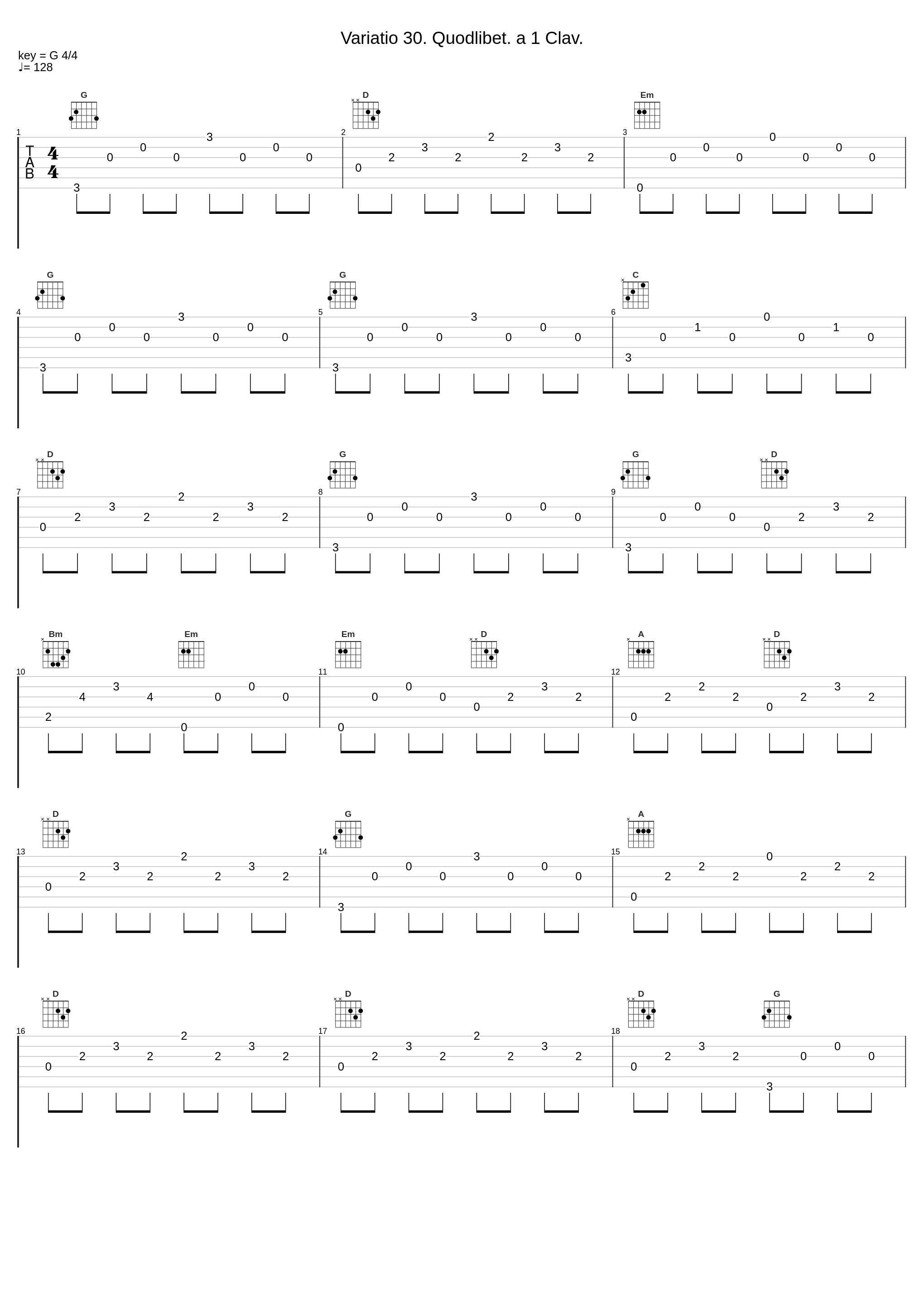 Variatio 30. Quodlibet. a 1 Clav._André Parfenov_1