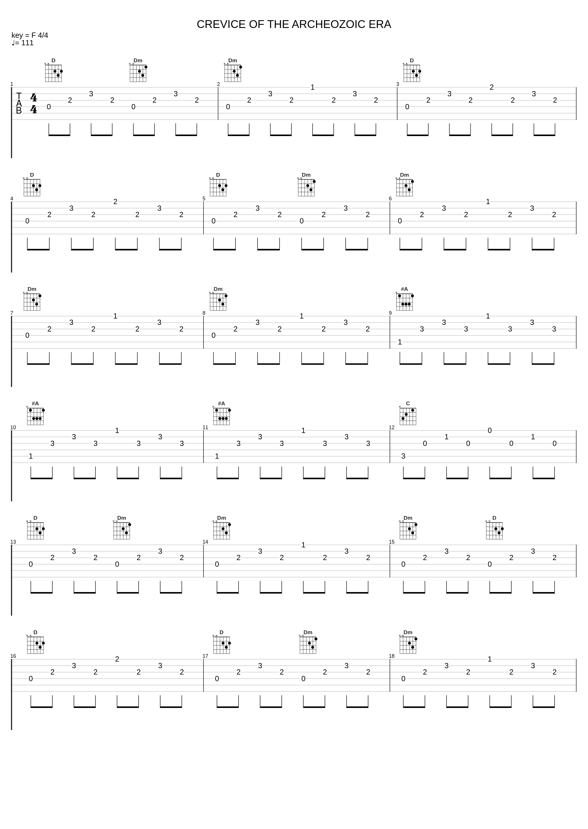 CREVICE OF THE ARCHEOZOIC ERA_Falcom Sound Team J.D.K._1