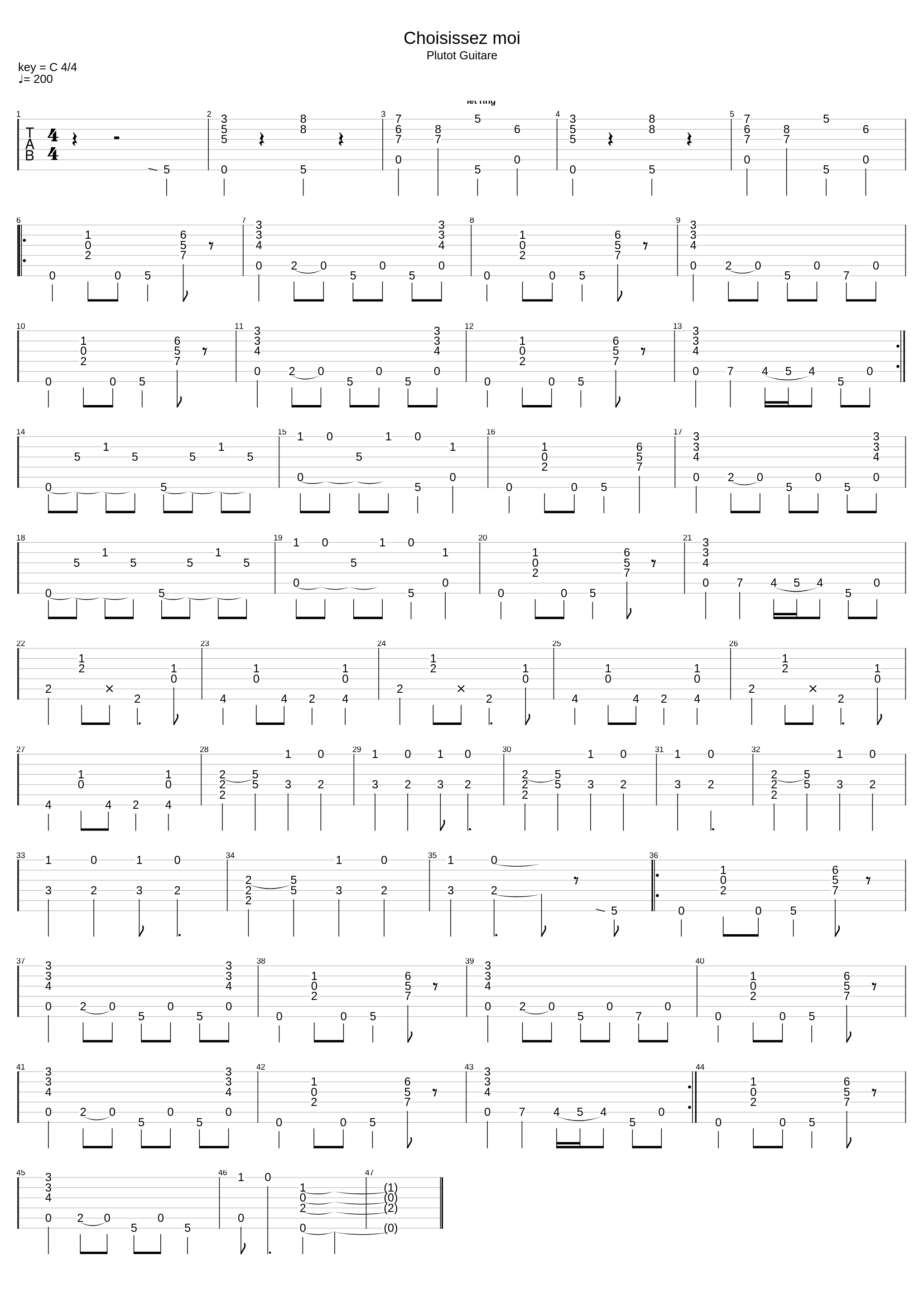 Choisissez Moi_Maxime Le Forestier_1