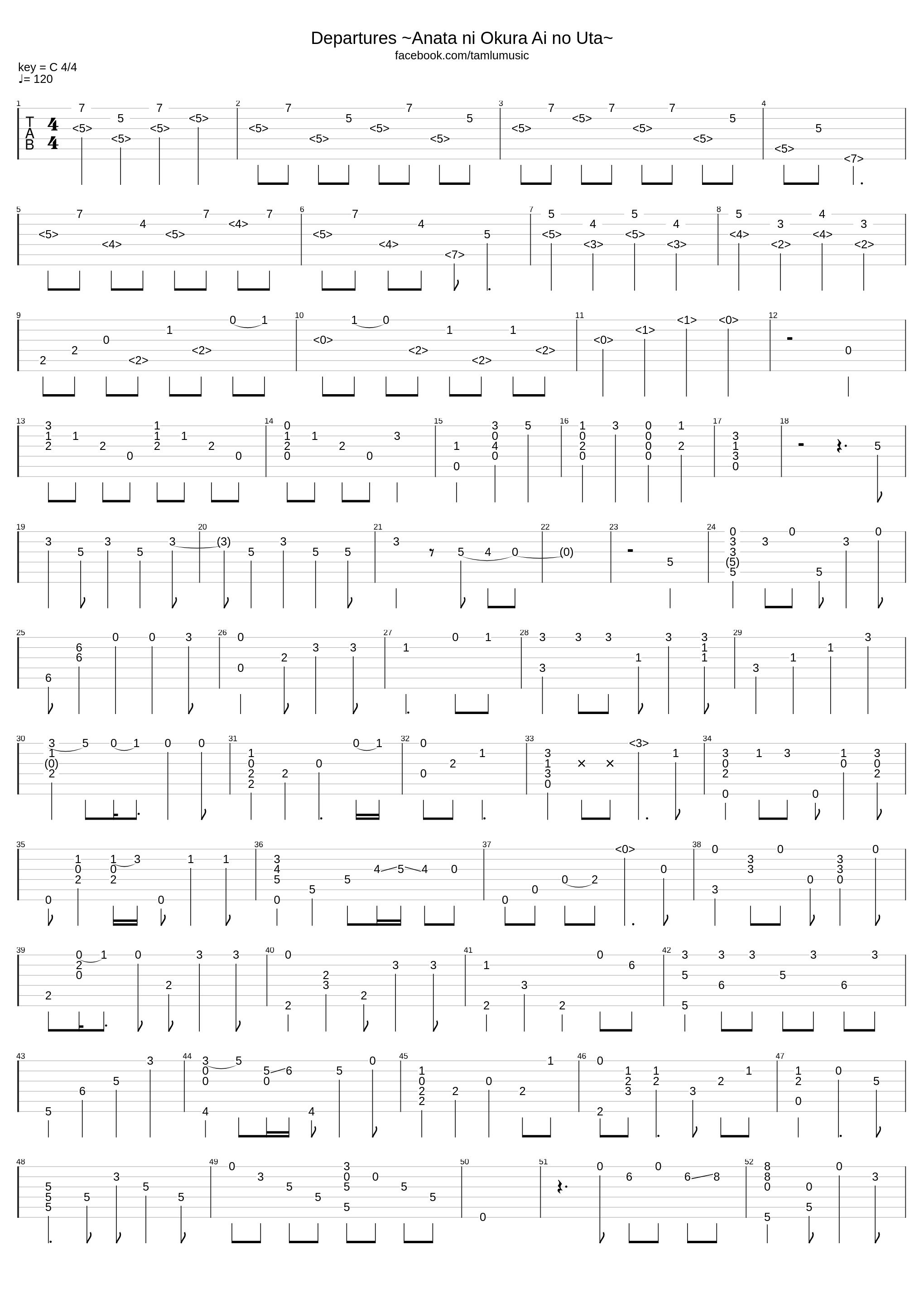 Departures - Anata ni okuru ai no uta_Tam Lu Music_1