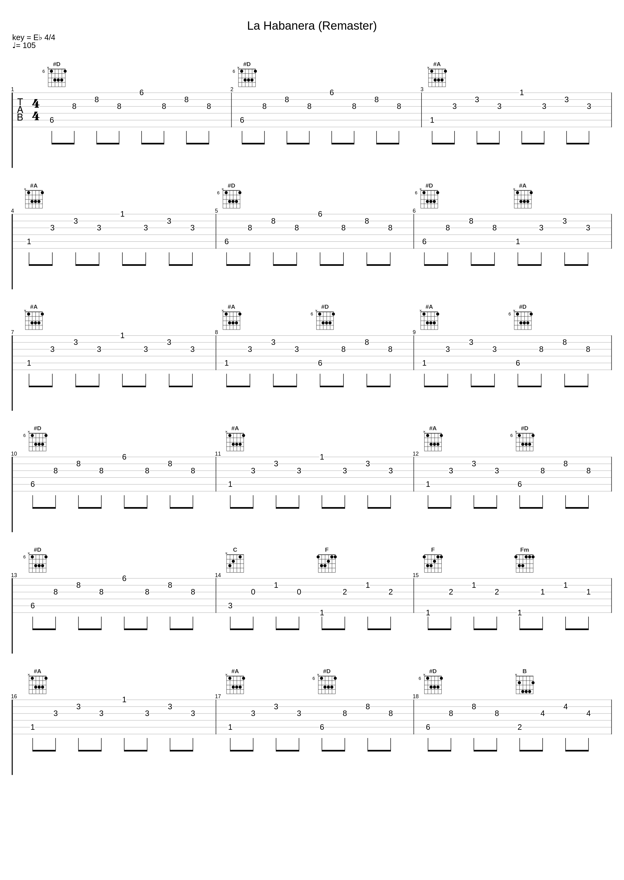 La Habanera (Remaster)_Ernesto Lecuona_1