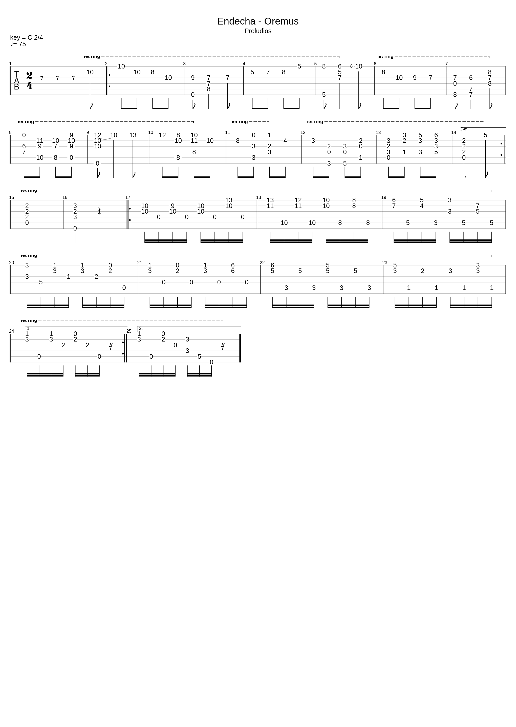 Endecha - Oremus Preludios_Francisco Tarrega_1