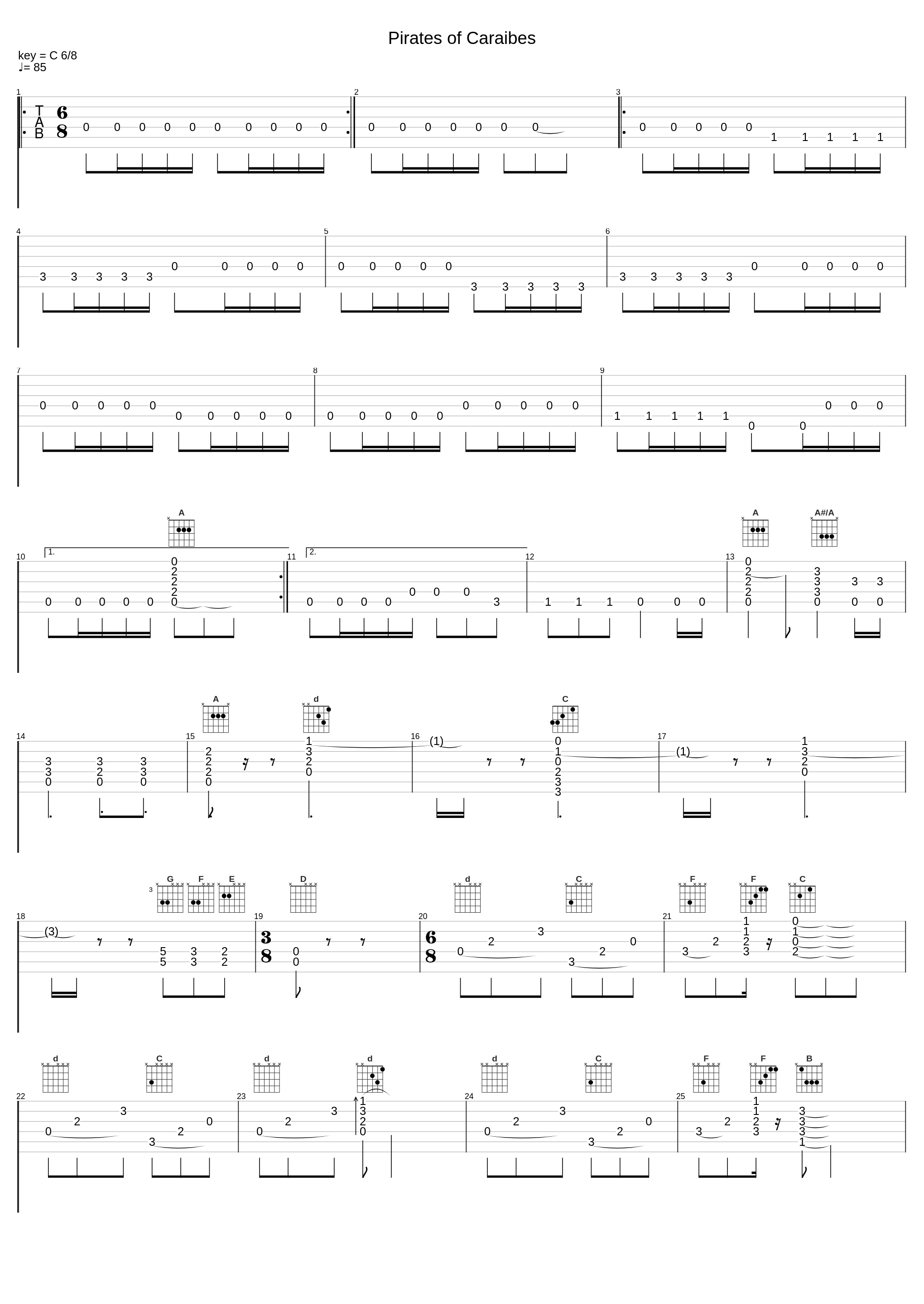 Piraci Z Karaibów_Sungha Jung (Opr. Jakub Ciszak)_1