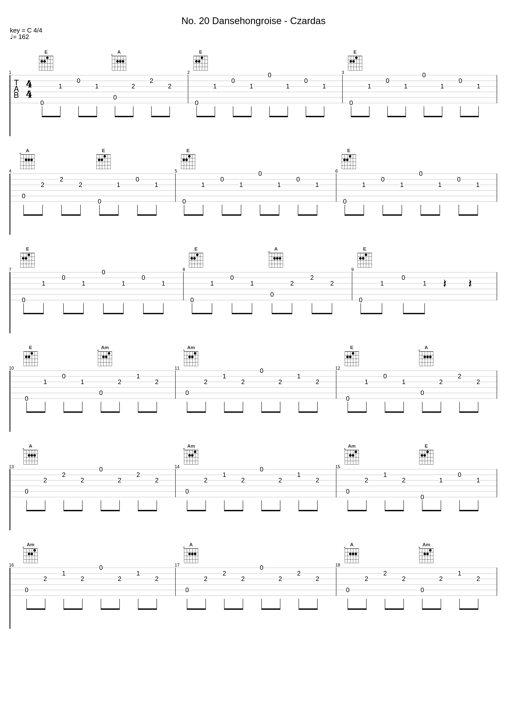 No. 20 Dansehongroise - Czardas_Ernest Ansermet_1