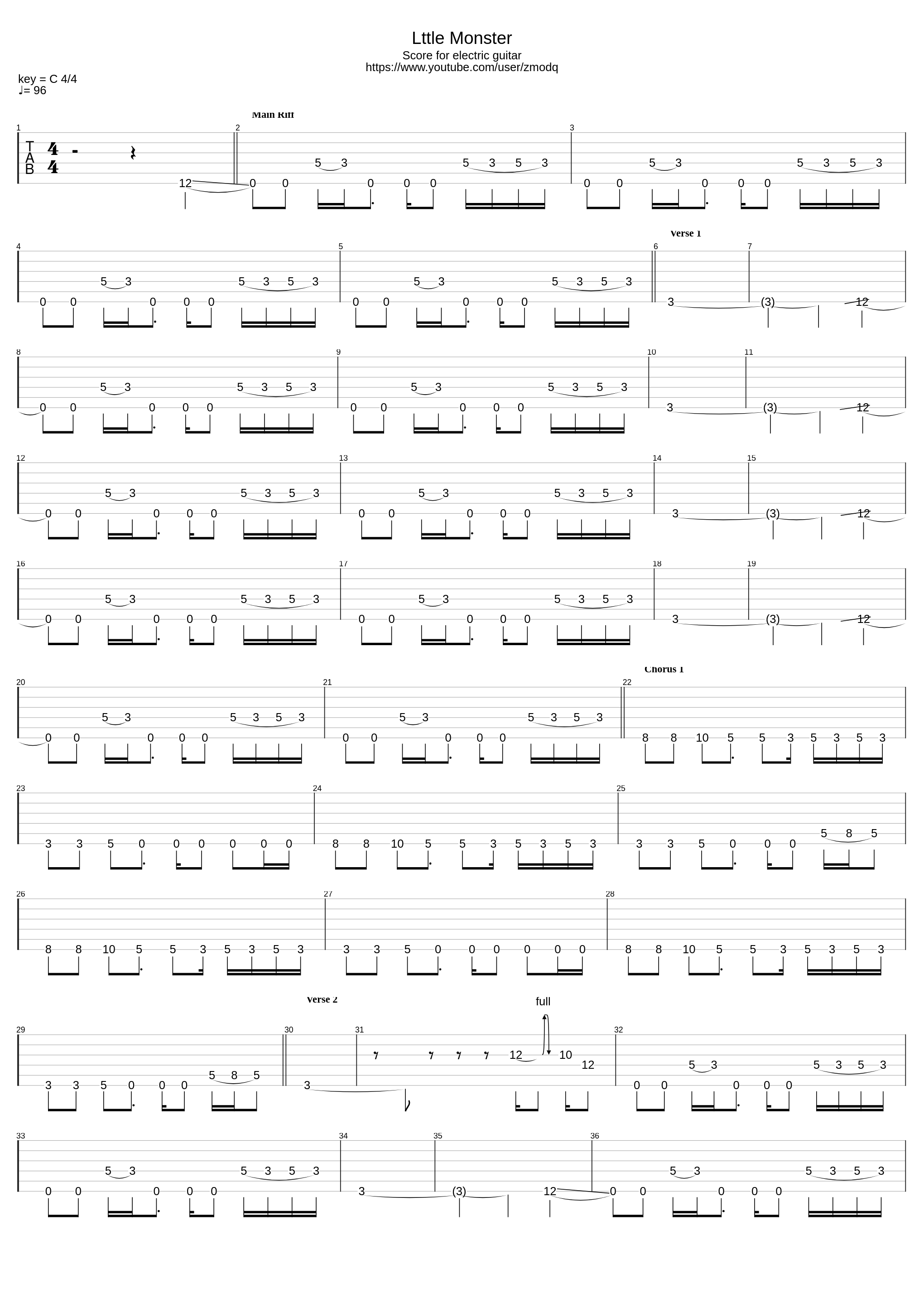 Little Monster (Only Guitar)_Royal Blood_1