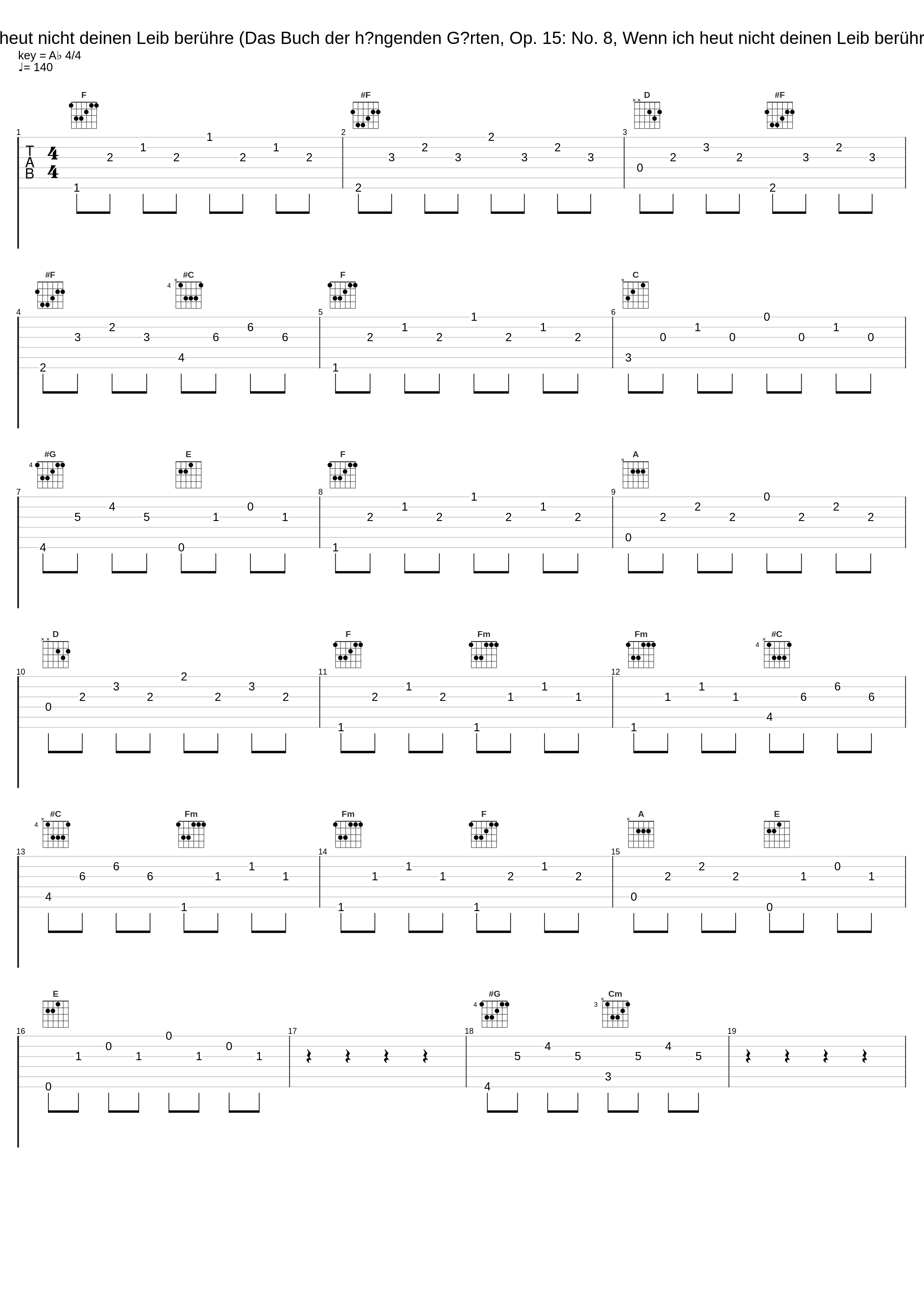 No. 8, Wenn ich heut nicht deinen Leib berühre (Das Buch der hängenden Gärten, Op. 15: No. 8, Wenn ich heut nicht deinen Leib berühre(Voice)) (Voice)_Glenn Gould,Helen Vanni,Arnold Schoenberg_1