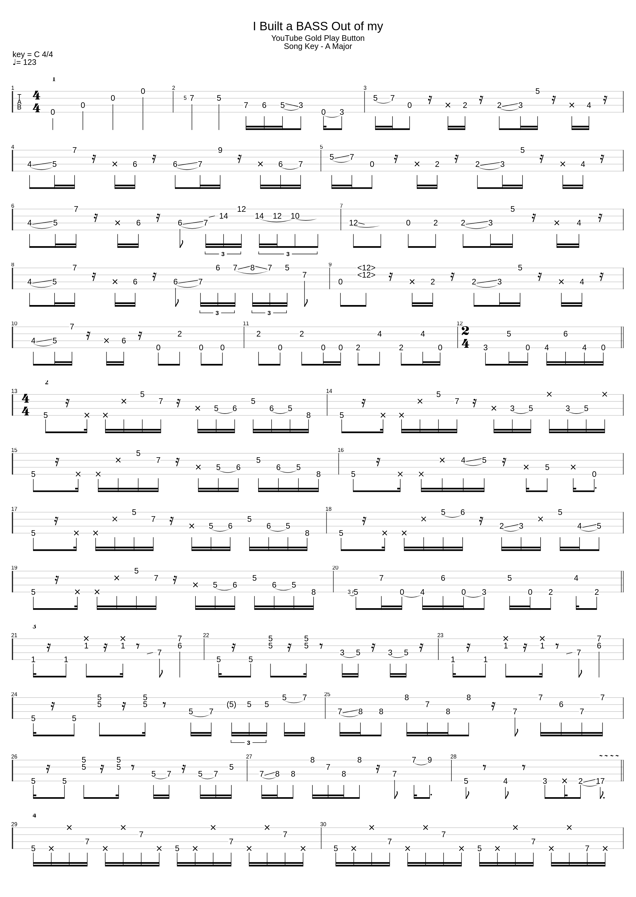 Gold Play Button Bass_Davie504_1