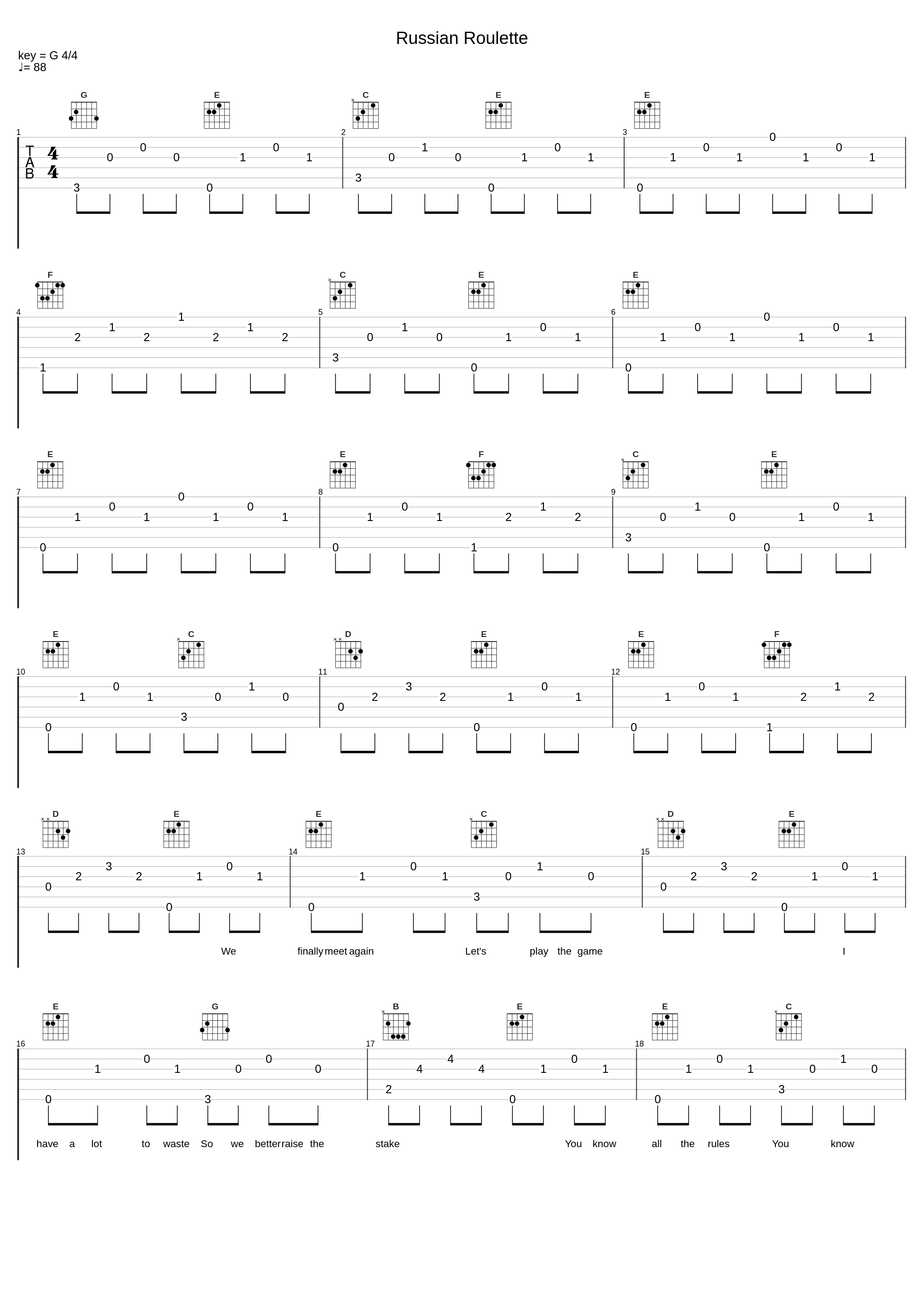 Russian Roulette_Made Of Hate_1