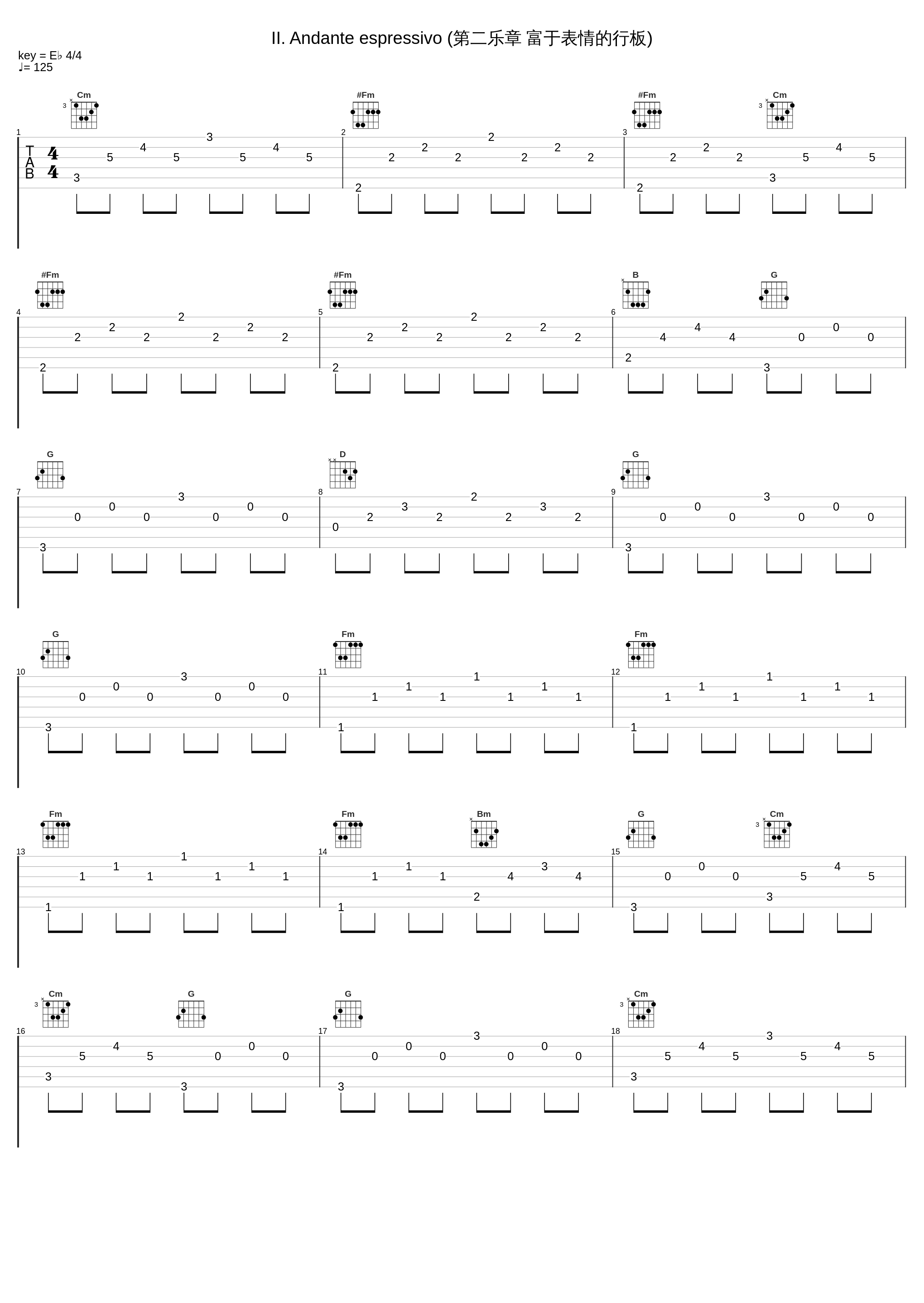 II. Andante espressivo (第二乐章 富于表情的行板)_Wilhelm Backhaus_1