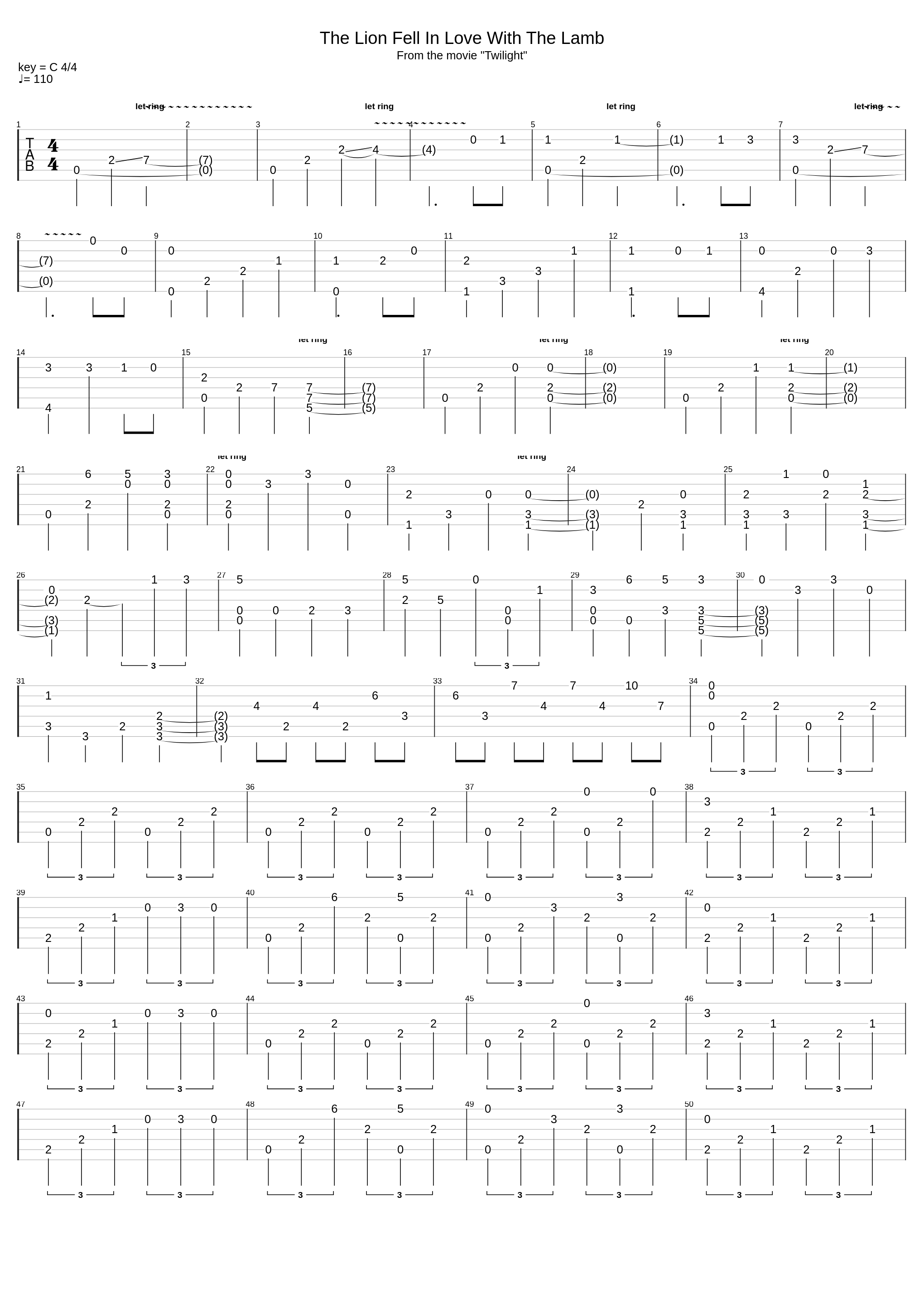 The Lion Fell In Love With The Lamb_Carter Burwell_1