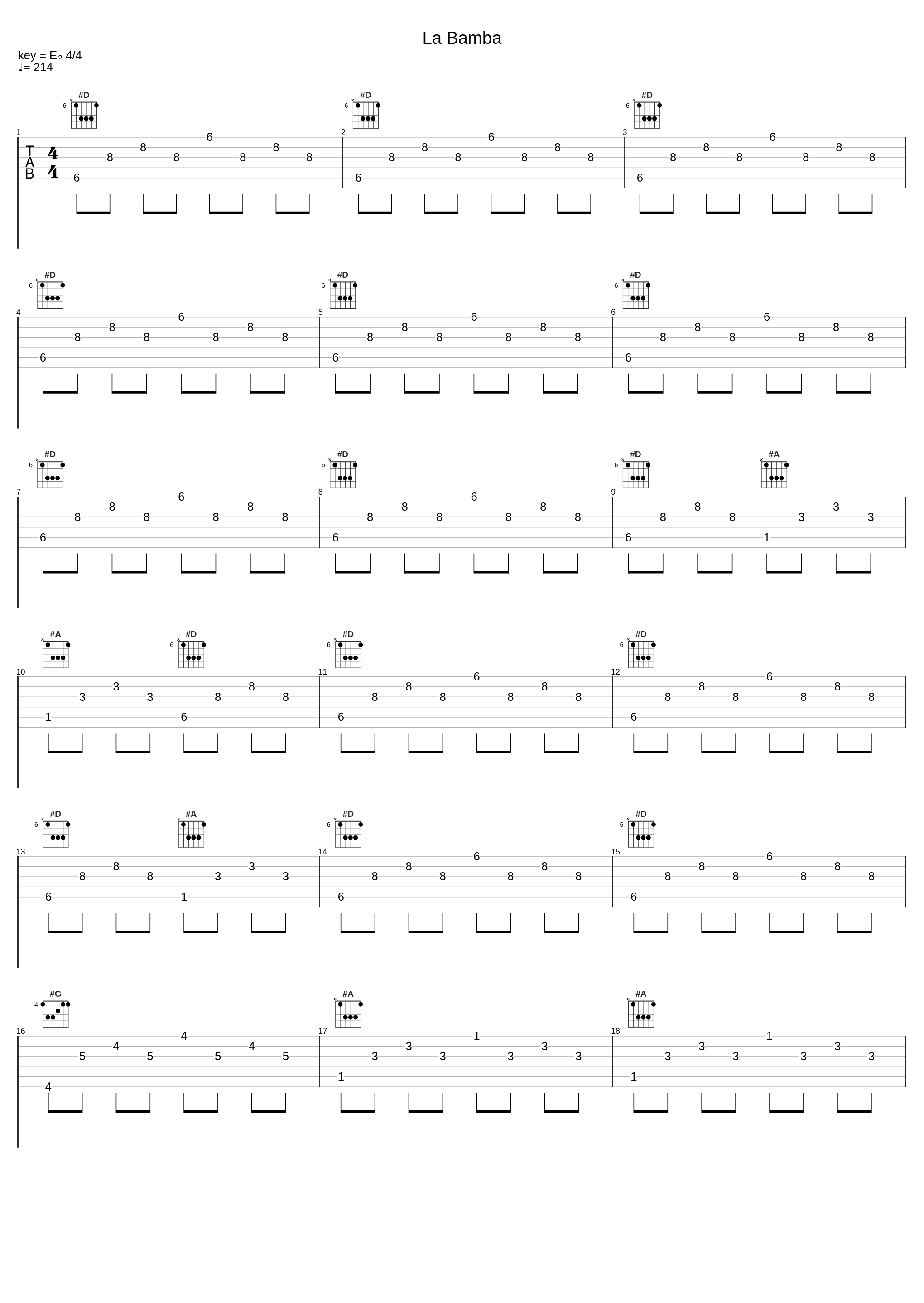 La Bamba_Ernesto Lecuona_1