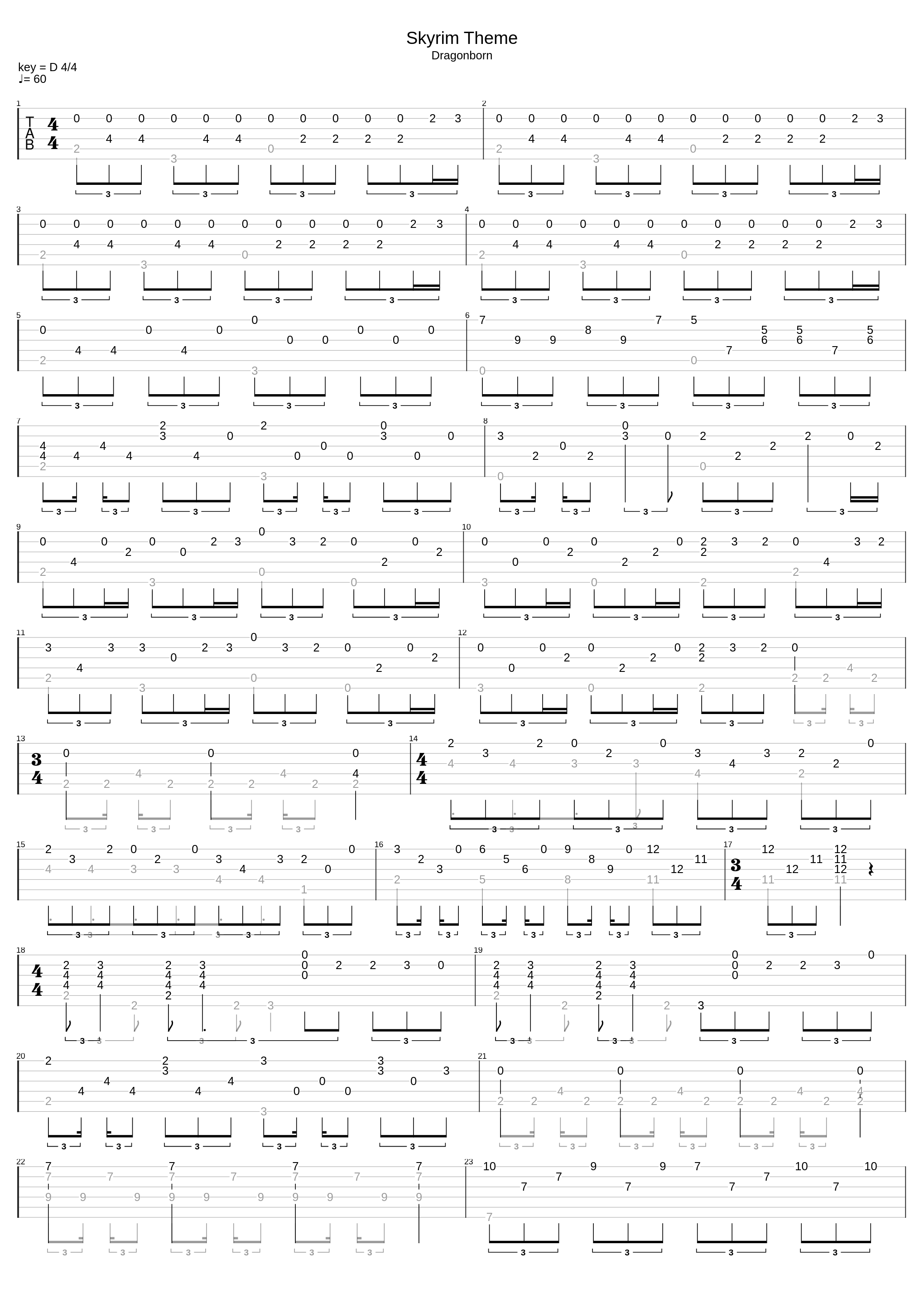 Skyrim Main Theme_Mr. Asbun_1