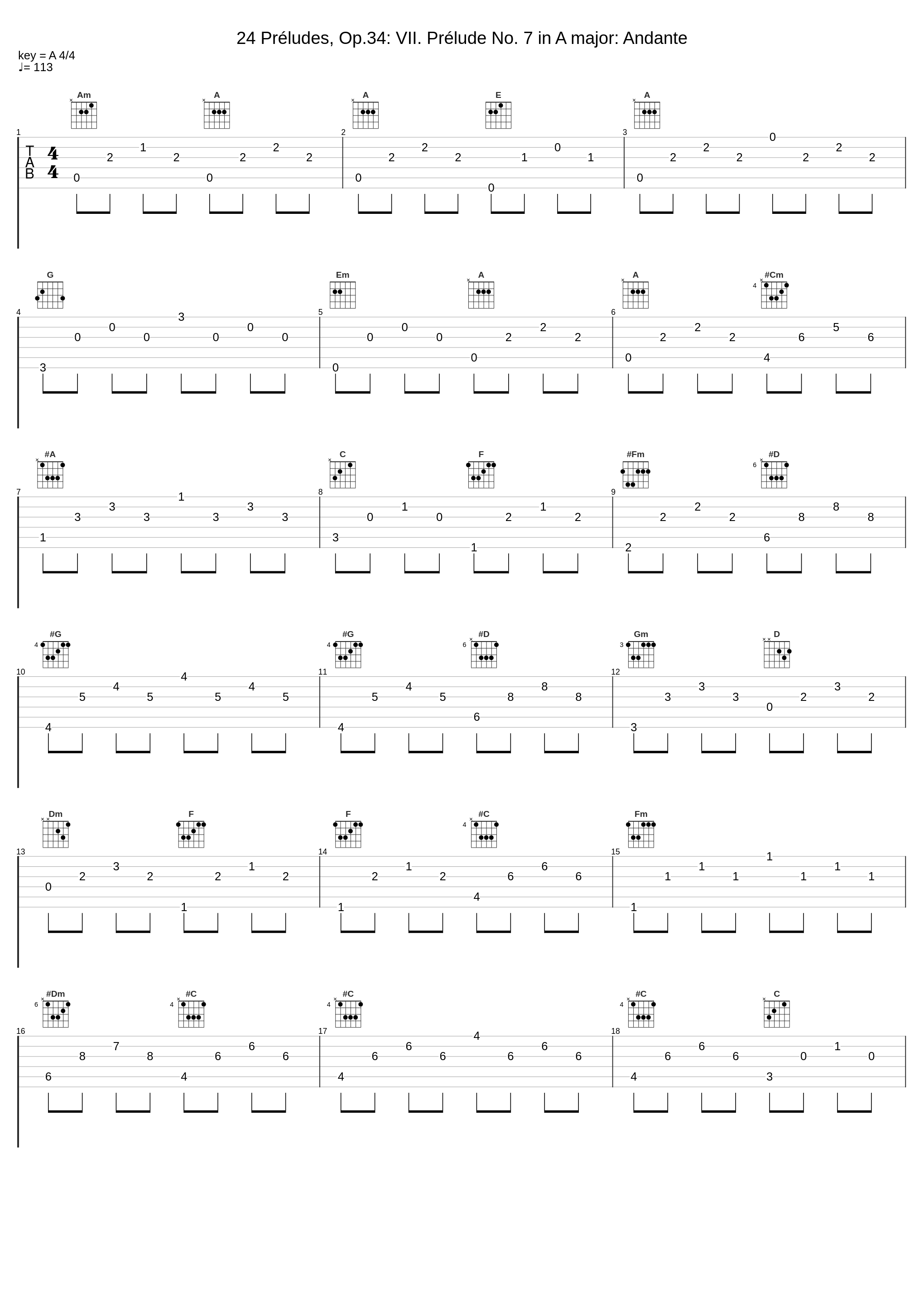 24 Préludes, Op.34: VII. Prélude No. 7 in A major: Andante_Artur Pizarro,Dmitri Shostakovich_1