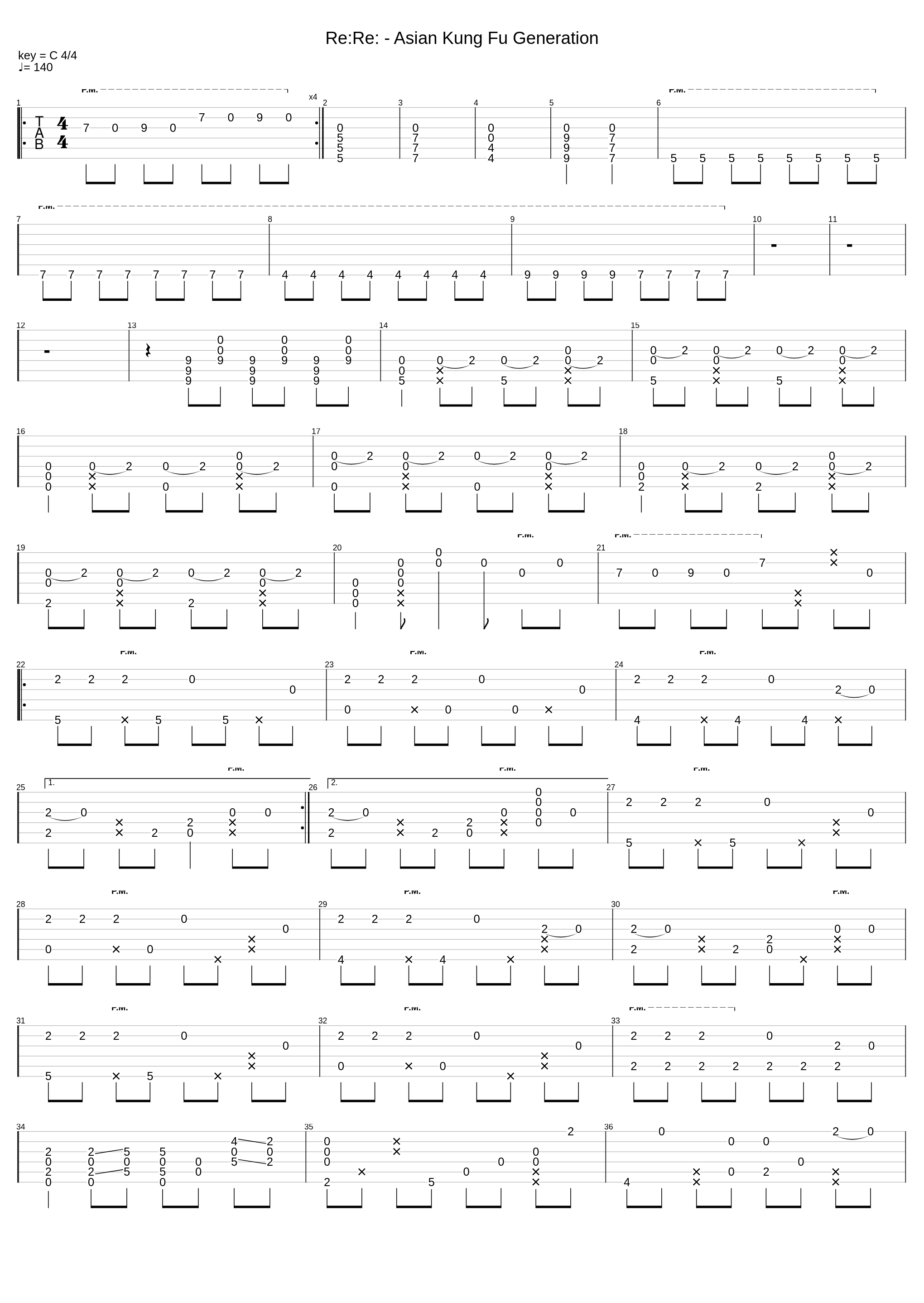 Re:Re: - Asian Kung Fu Generation_Tam Lu Music_1