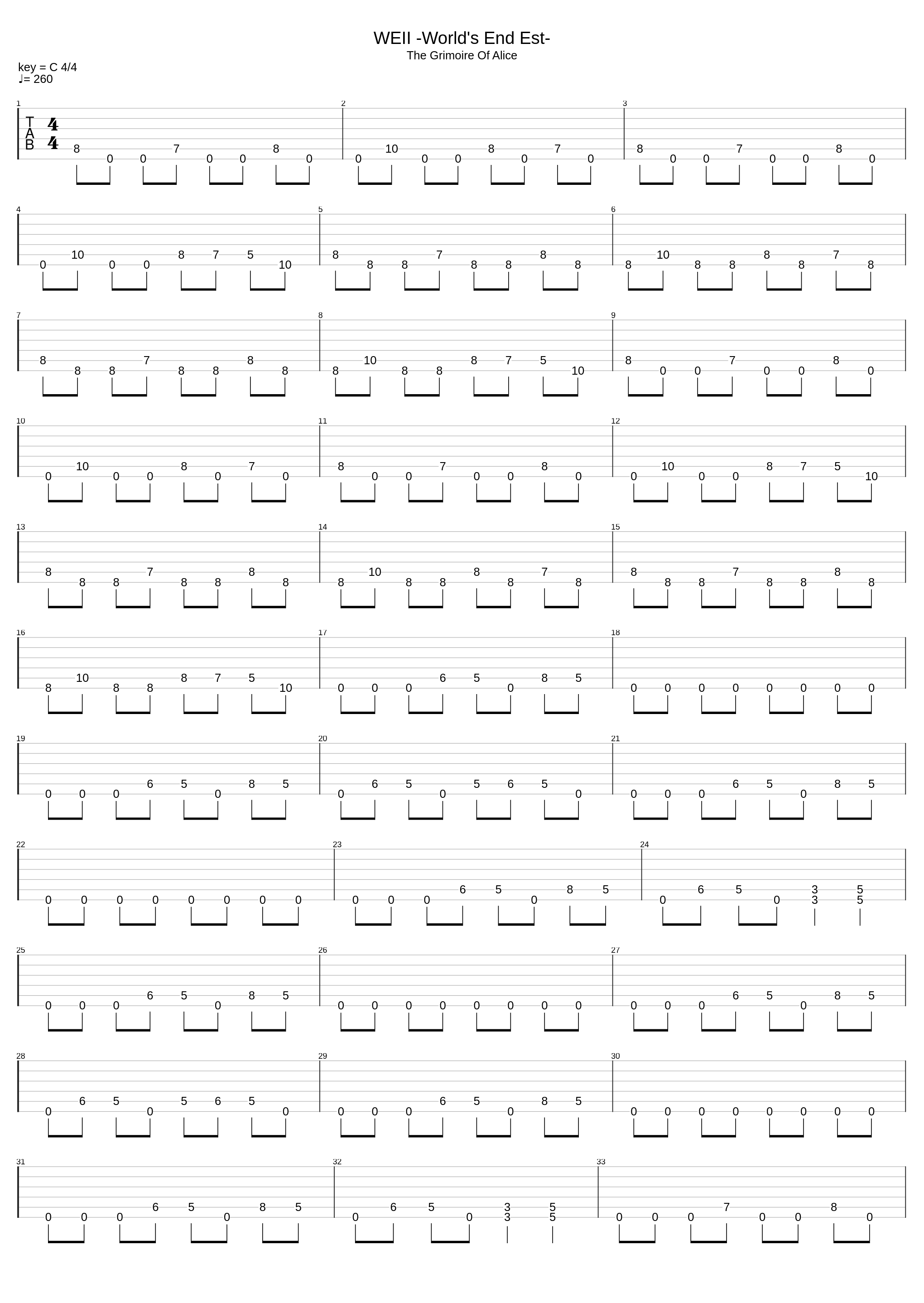 WeII -World's End Est-_Pizuya's Cell x Myonmyon_1