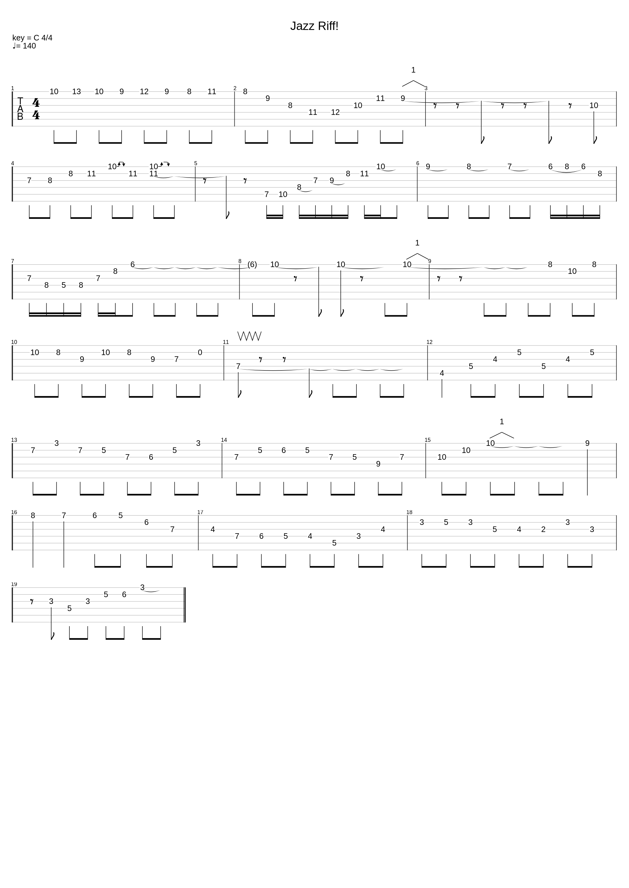 A Little Jazz Riff_Jazz Exercises_1