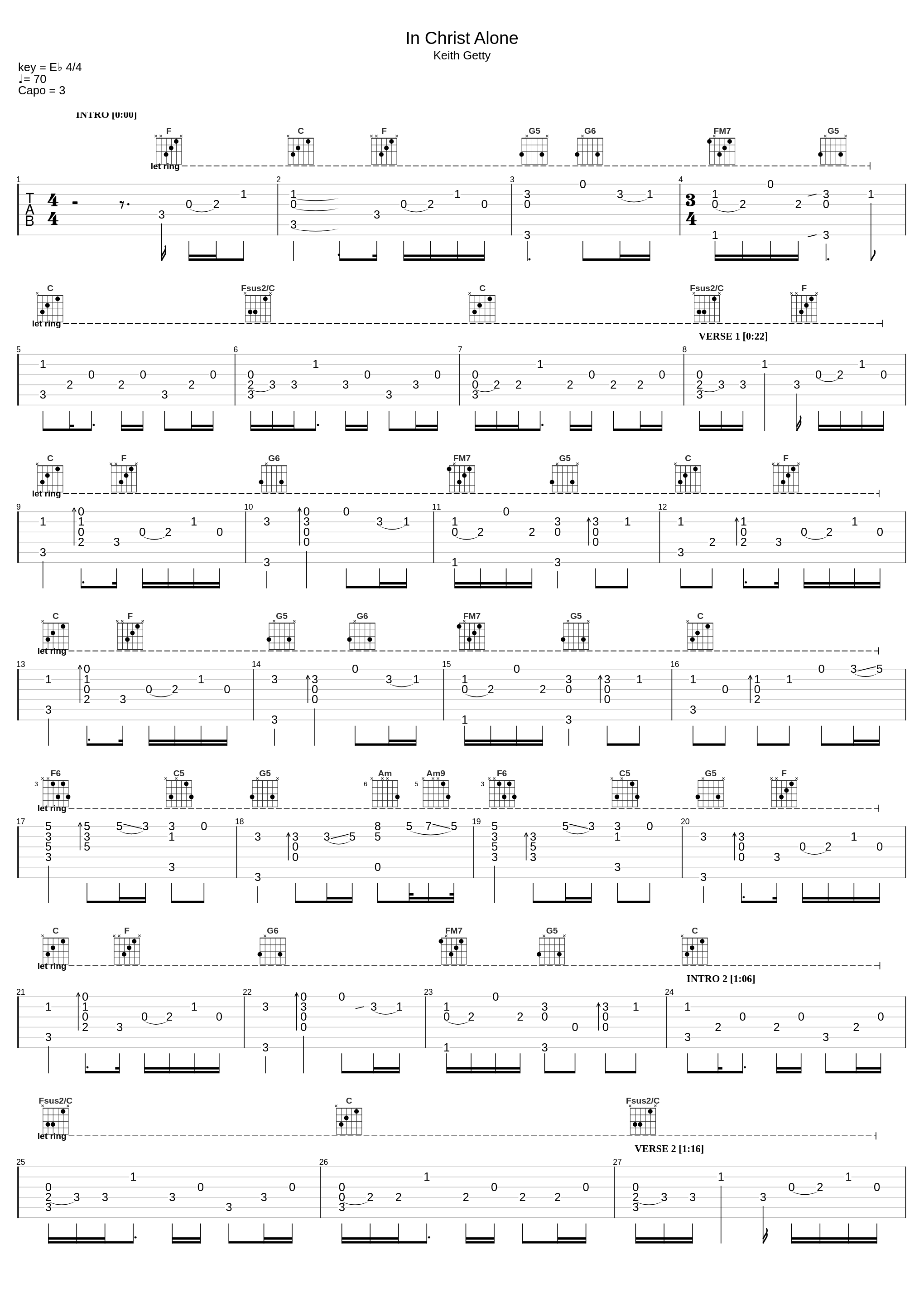 In Christ Alone(FingerStyle)_Traditional_1
