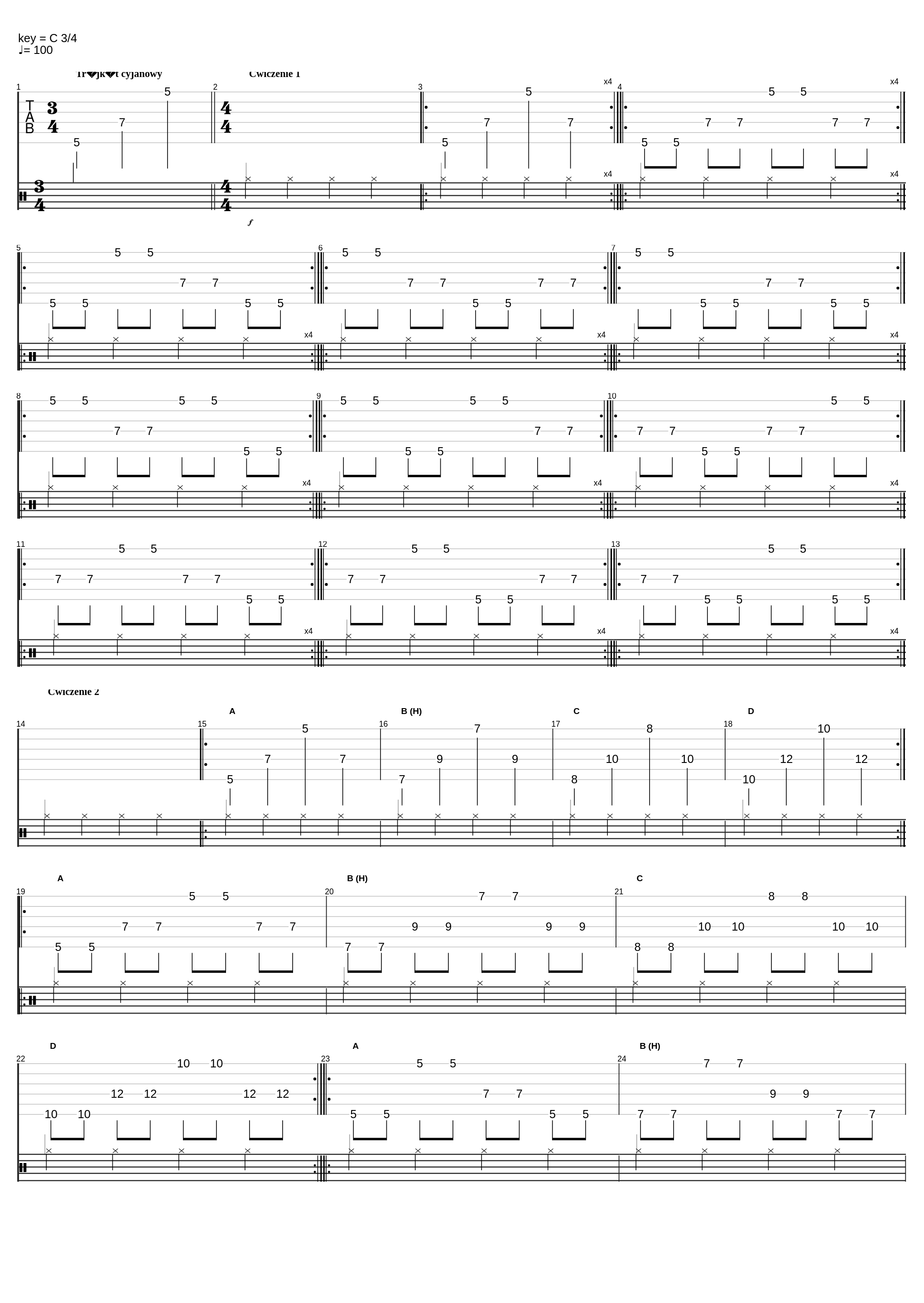 string skipping  octave pattern_Exercises_1