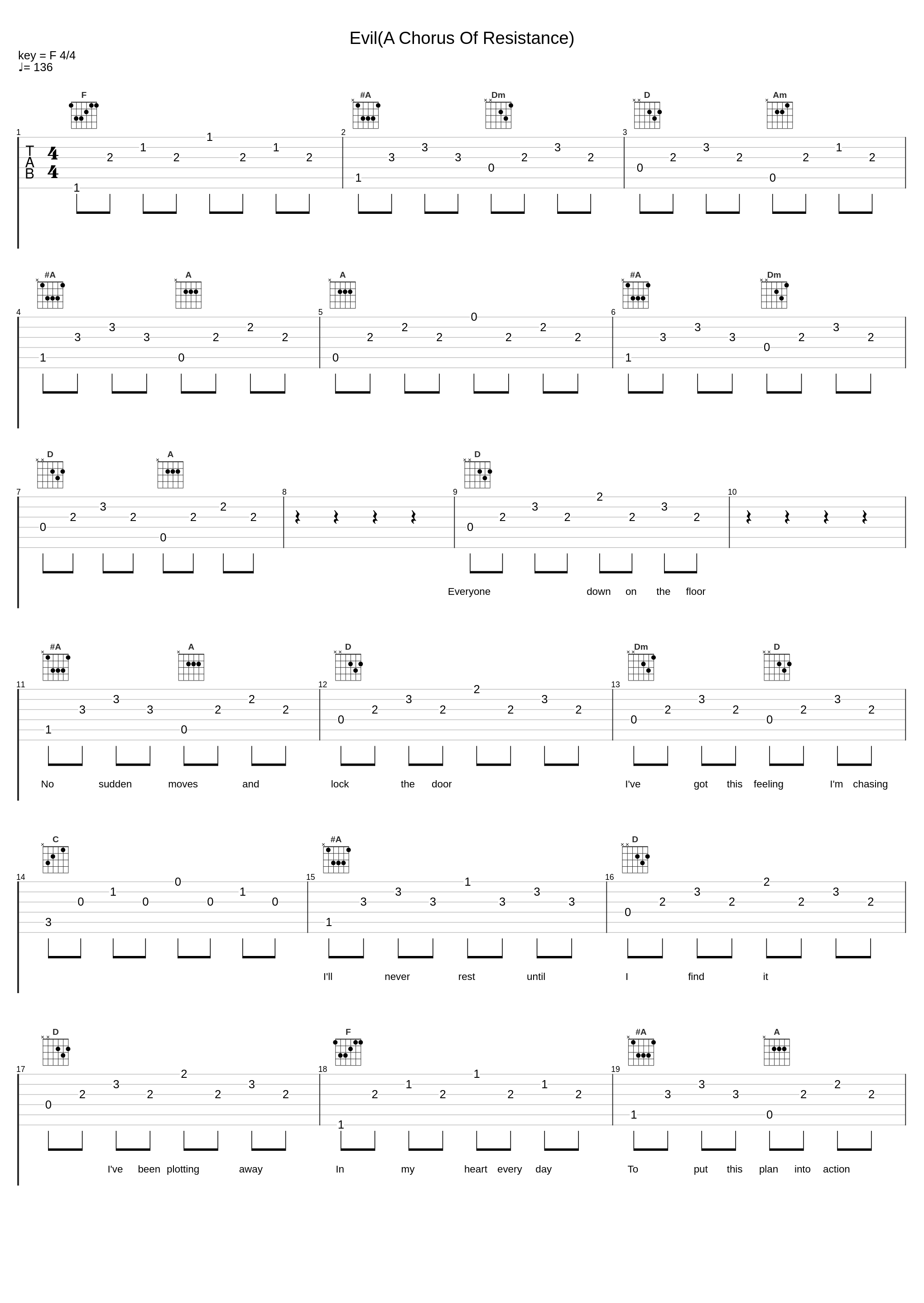 Evil(A Chorus Of Resistance)_Project 86_1