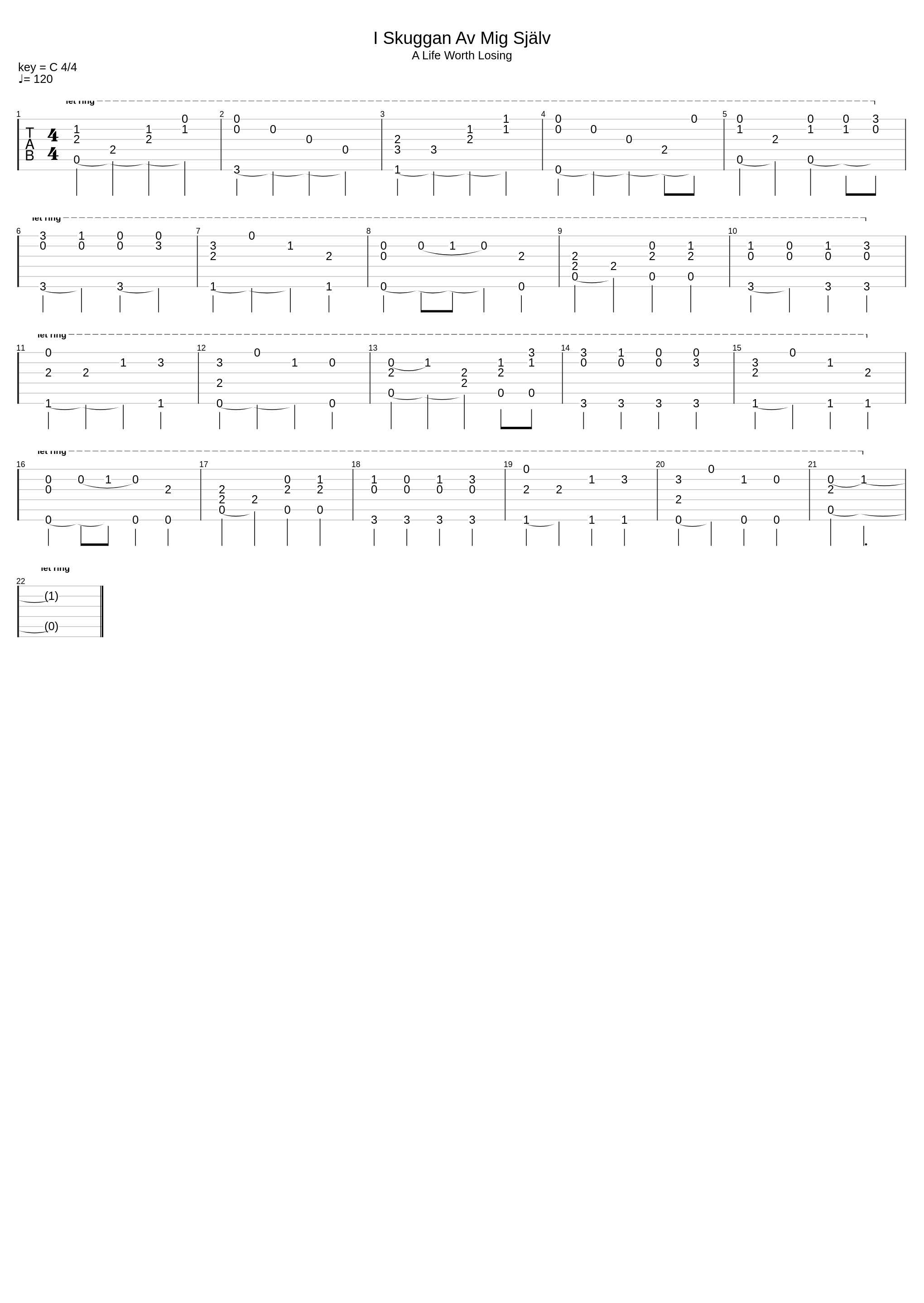 I Skuggan Av Mig Själv (Acoustic)_Ofdrykkja_1