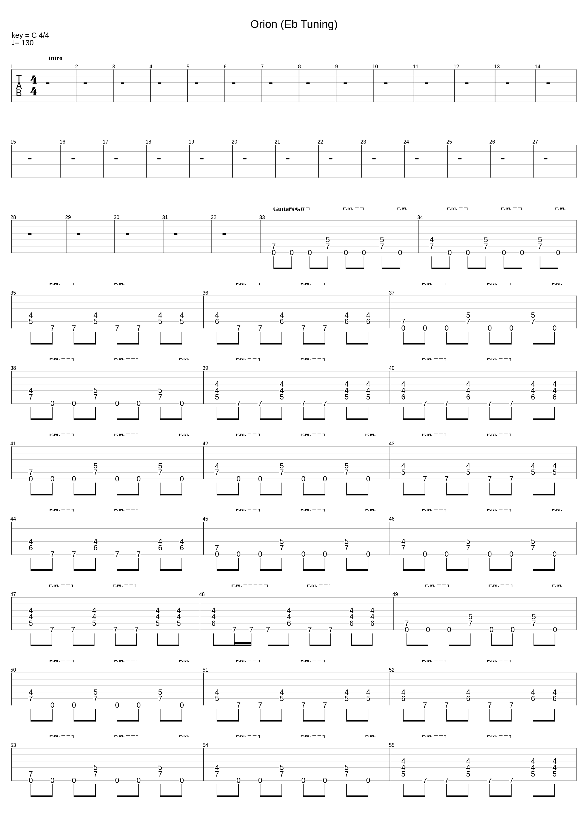 Orion (Eb Tuning)_Metallica_1