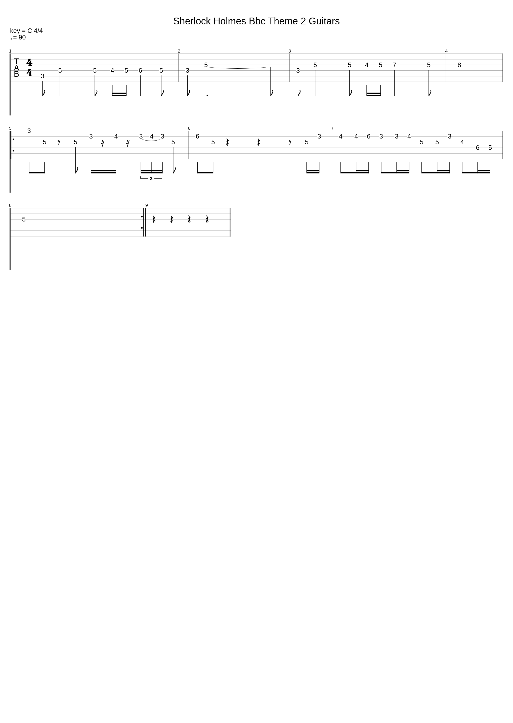 Sherlock Holmes Bbc Theme 2 Guitars_Sherlock Holmes (Bbc)_1