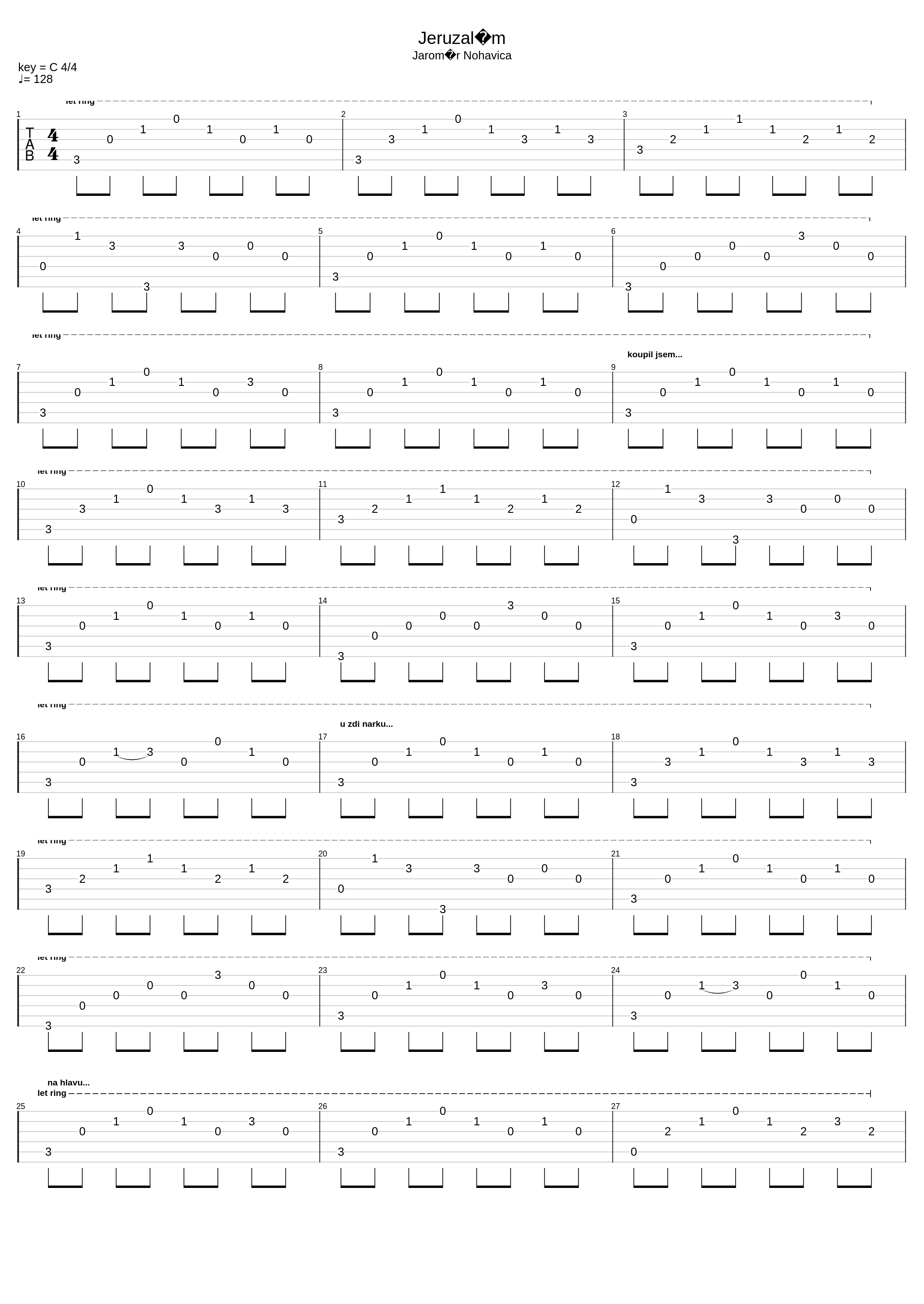 Jeruzalém_Jaromir Nohavica_1