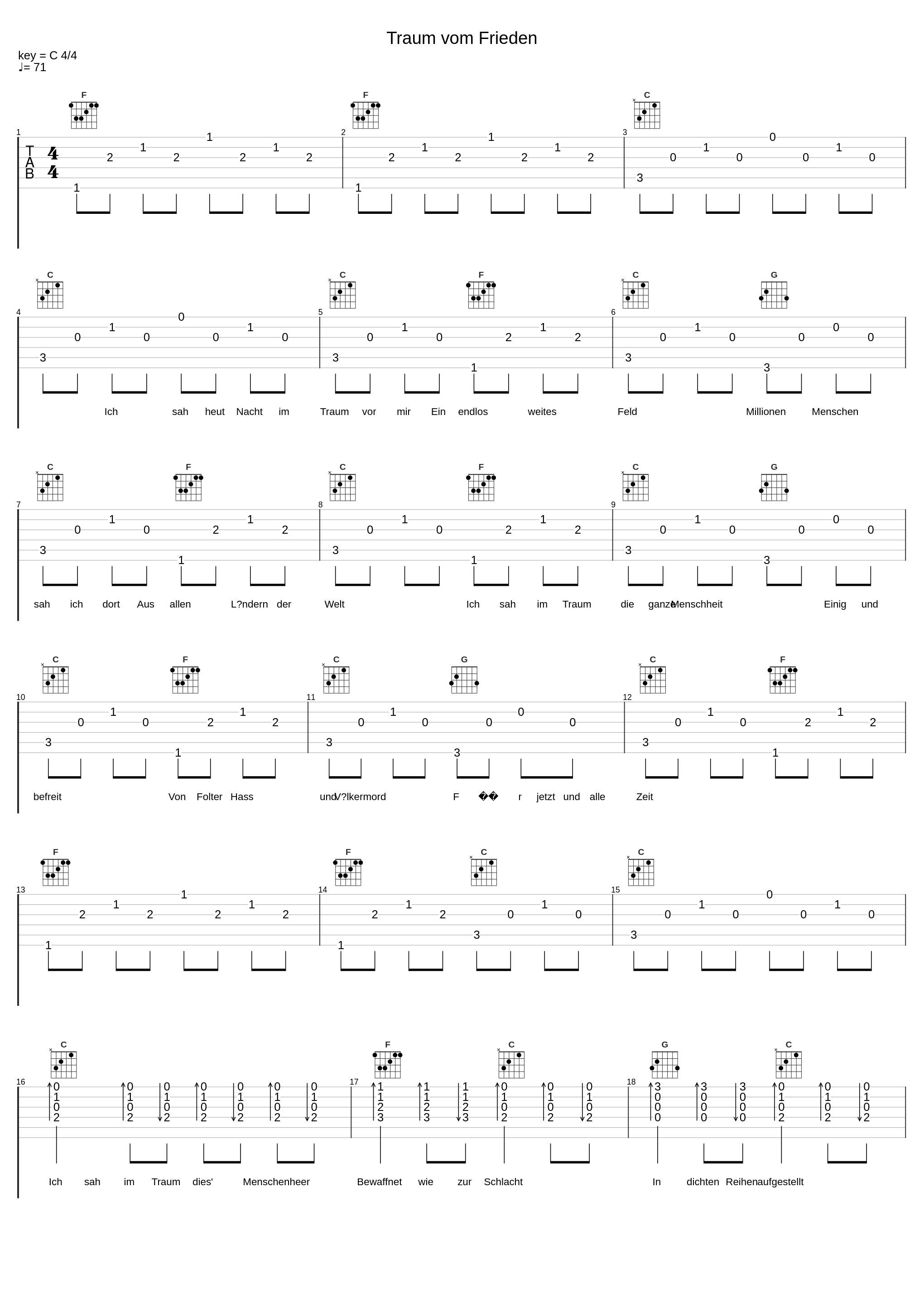 Traum vom Frieden_Hannes Wader_1