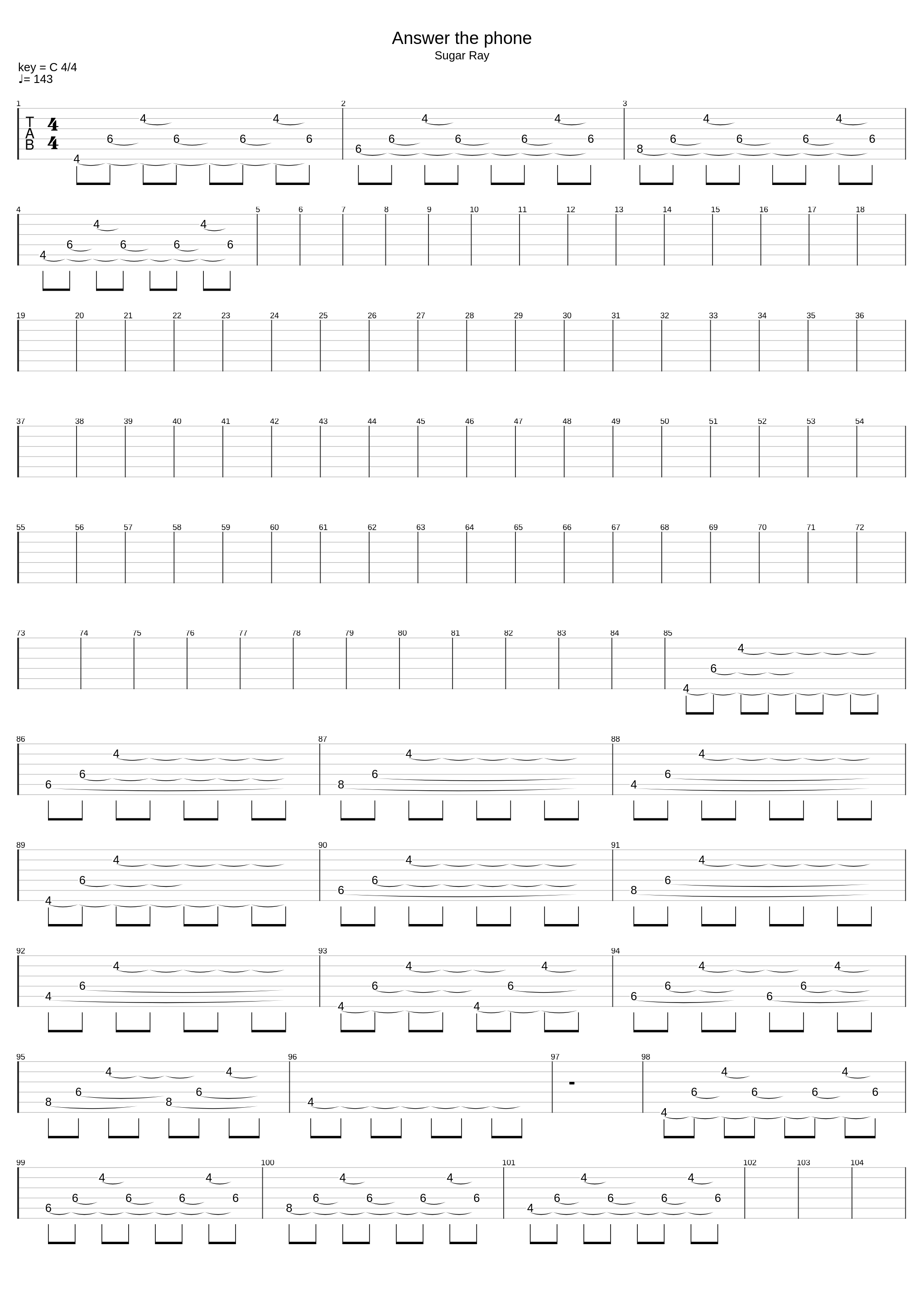 Answer The Phone_Sugar Ray_1