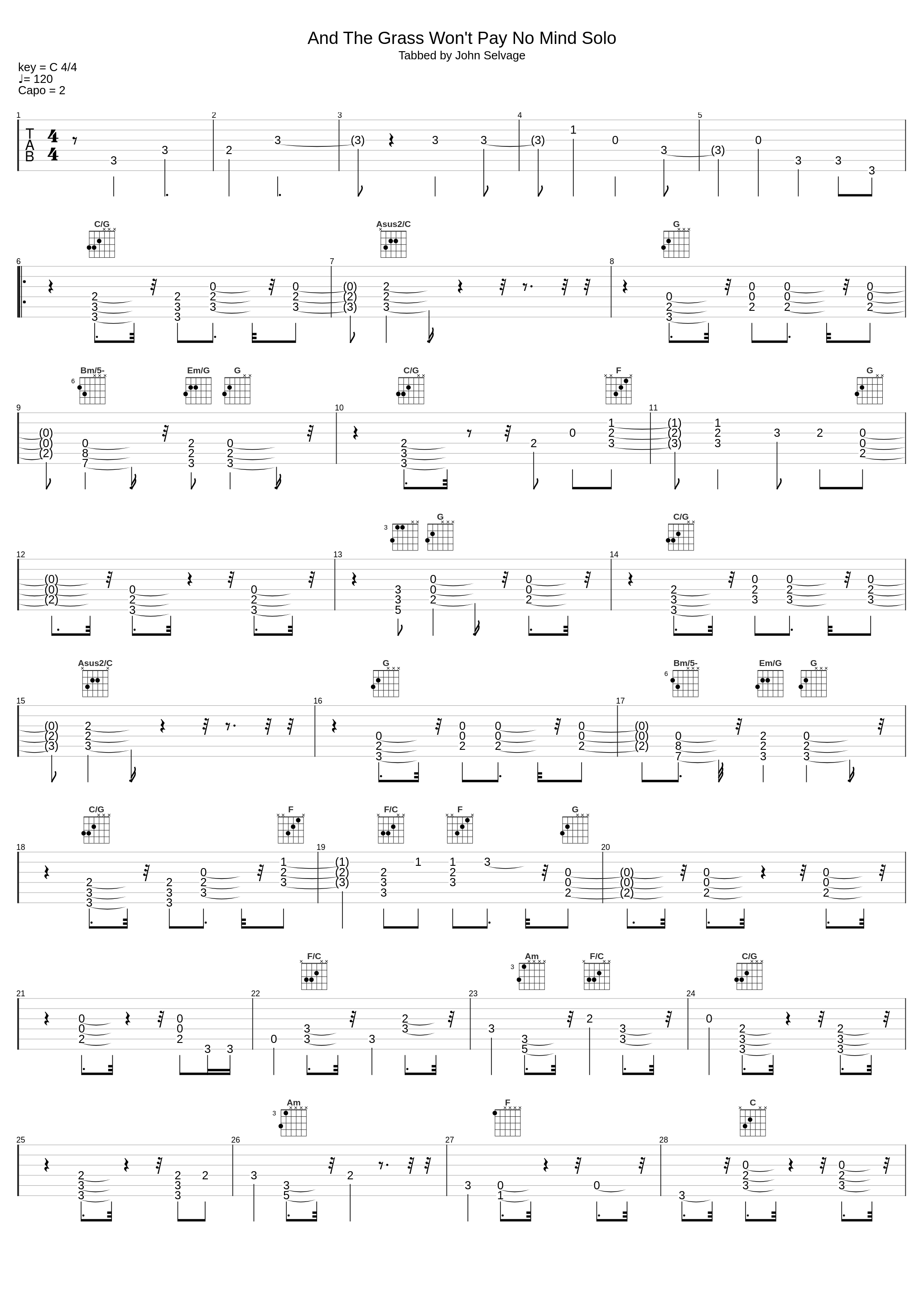 And The Grass Won't Pay No Mind Solo_Neil Diamond_1