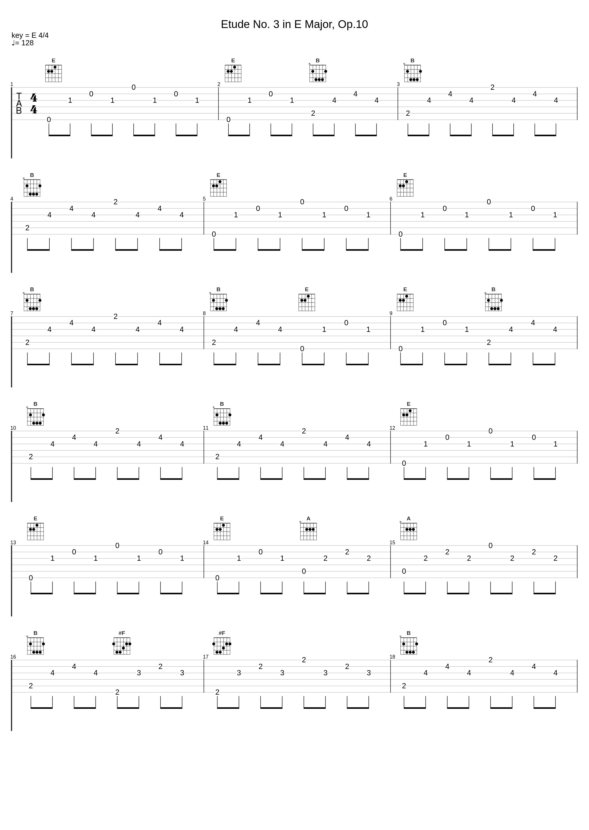 Etude No. 3 in E Major, Op.10_Frédéric Chopin_1